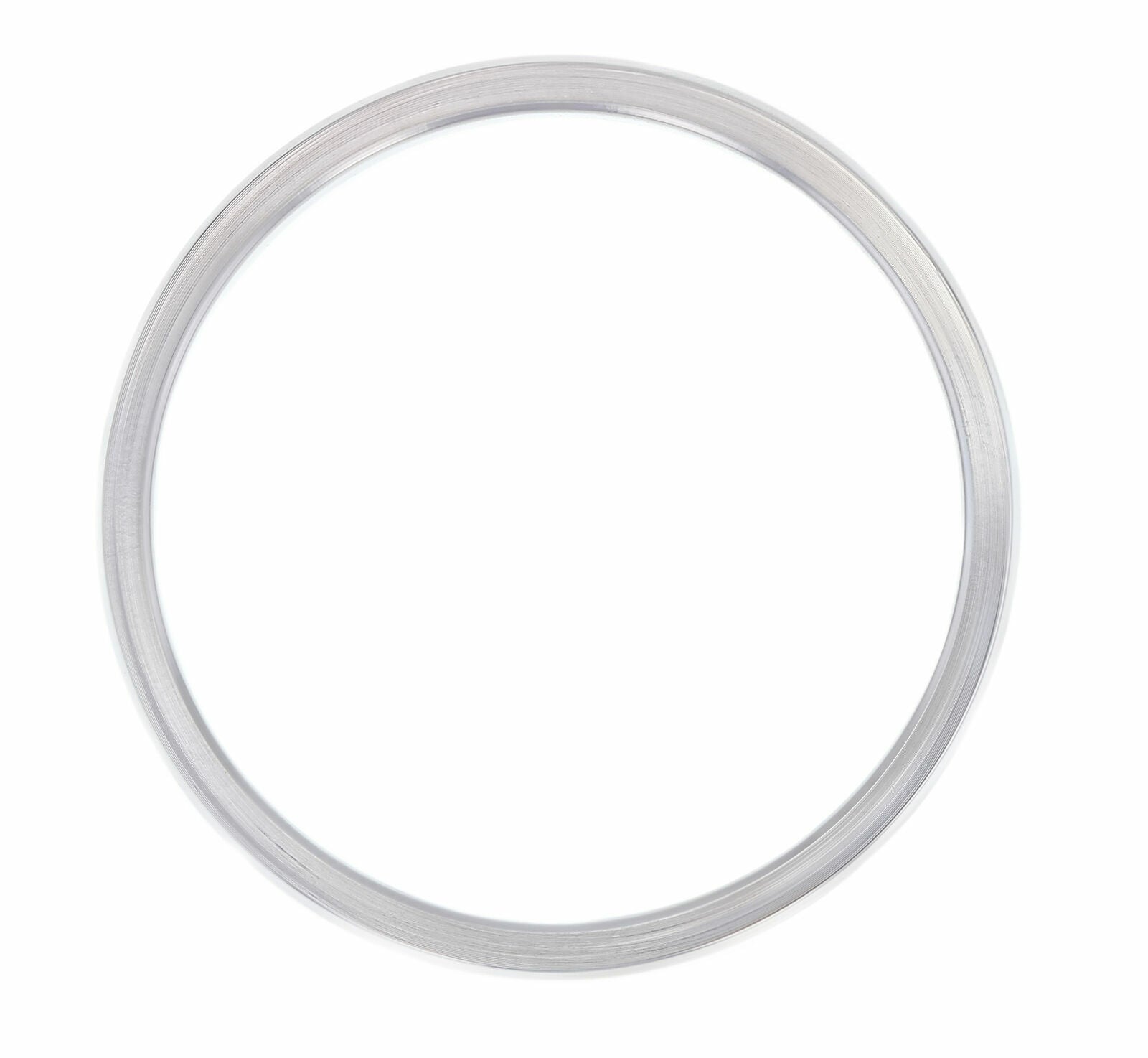 MIDSIZE 18K WHITE GOLD FLUTED BEZEL PART FOR ROLEX 31MM 68159, 78159, 78279