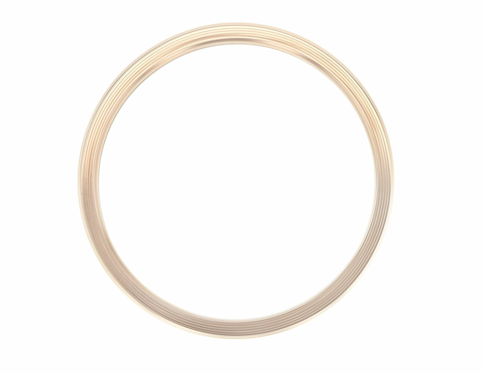 18K ROSE GOLD FLUTED BEZEL WATCH PART FOR ROLEX MIDSIZE DATEJUST 31MM