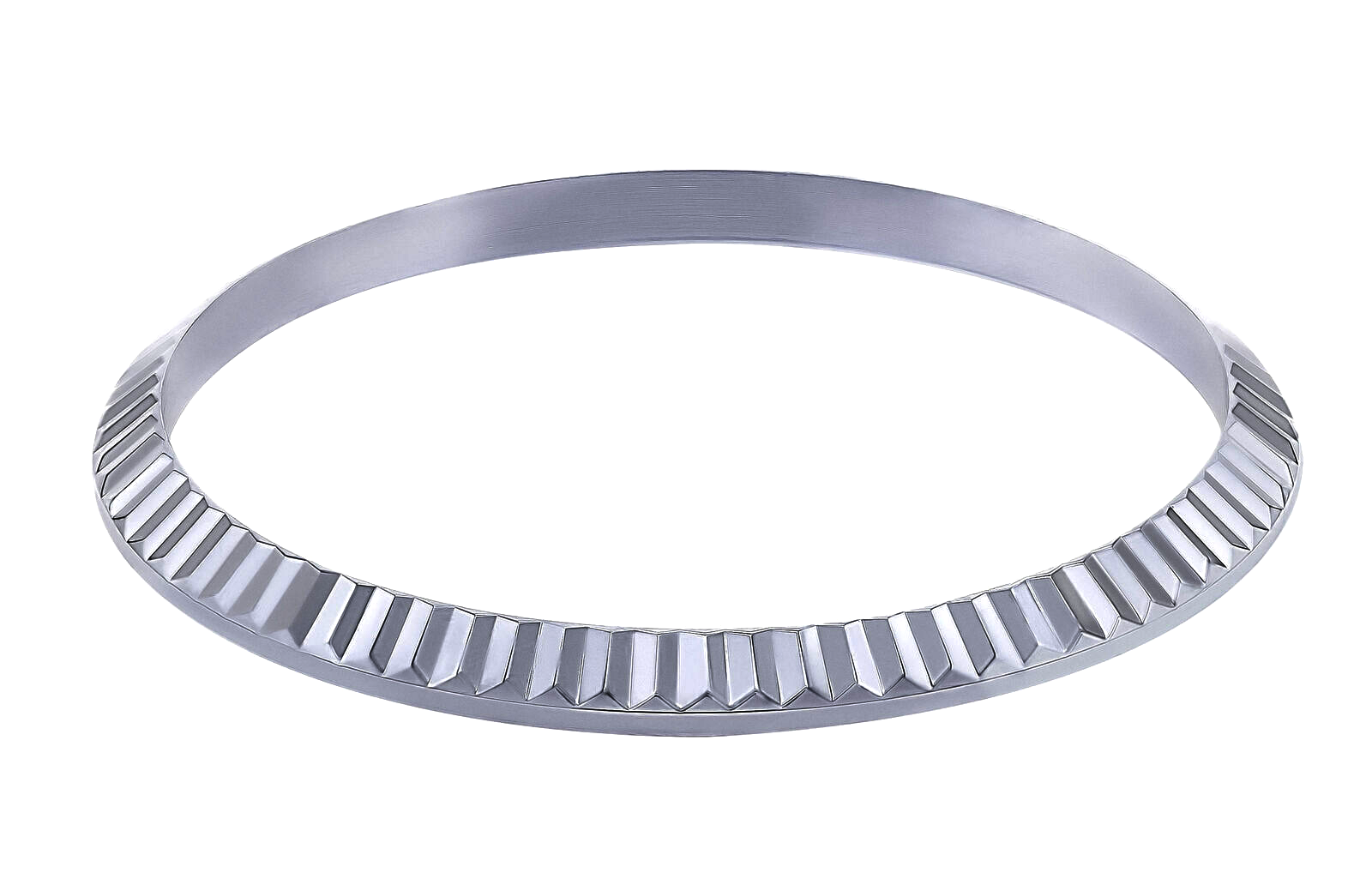 18K WHITE GOLD FLUTED BEZEL FOR ROLEX 118139, 118209, 118239, 118339, 118399