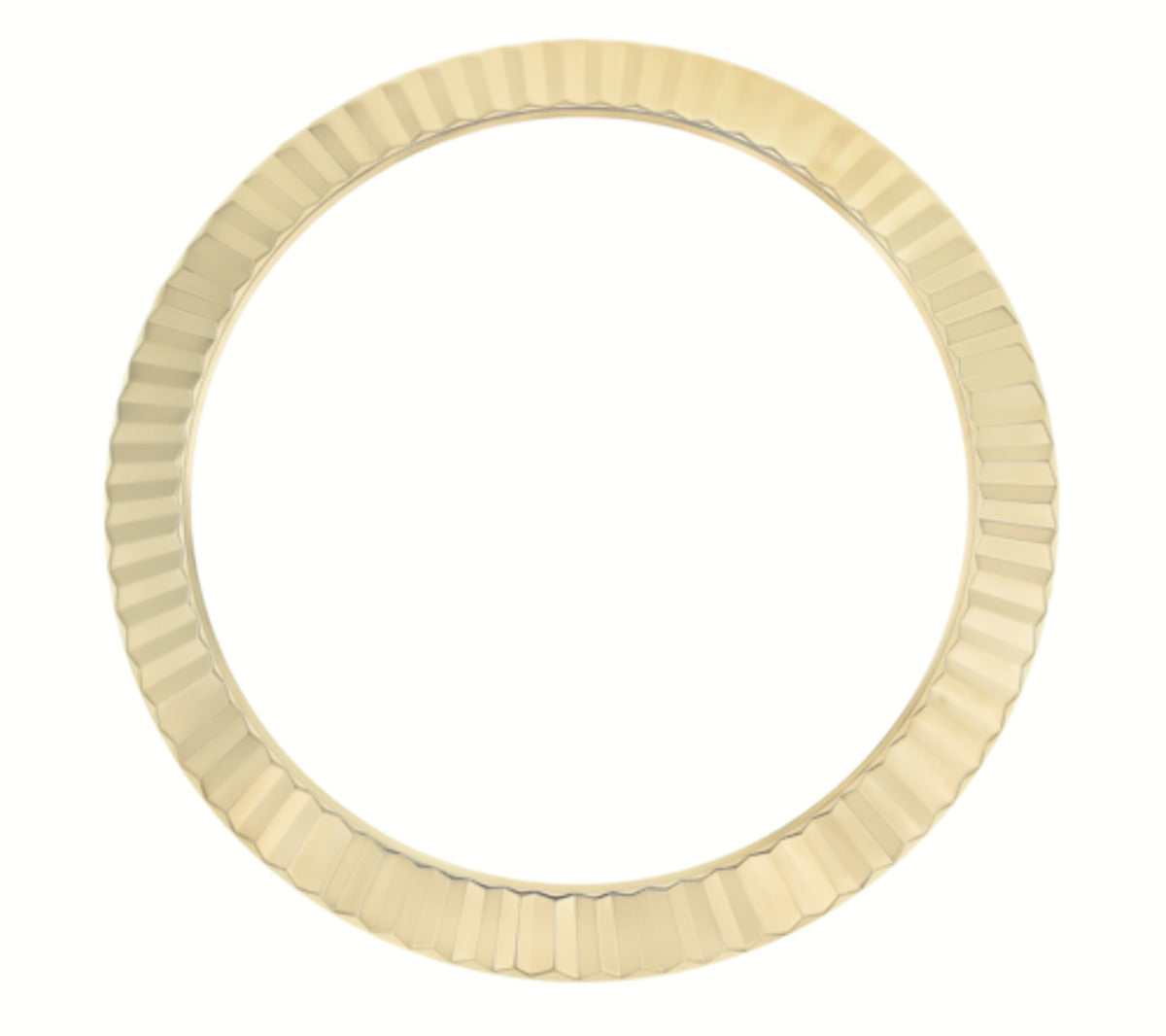 18K YELLOW GOLD FLUTED BEZEL WATCH PART FOR ROLEX DATEJUST 2 41MM 116333