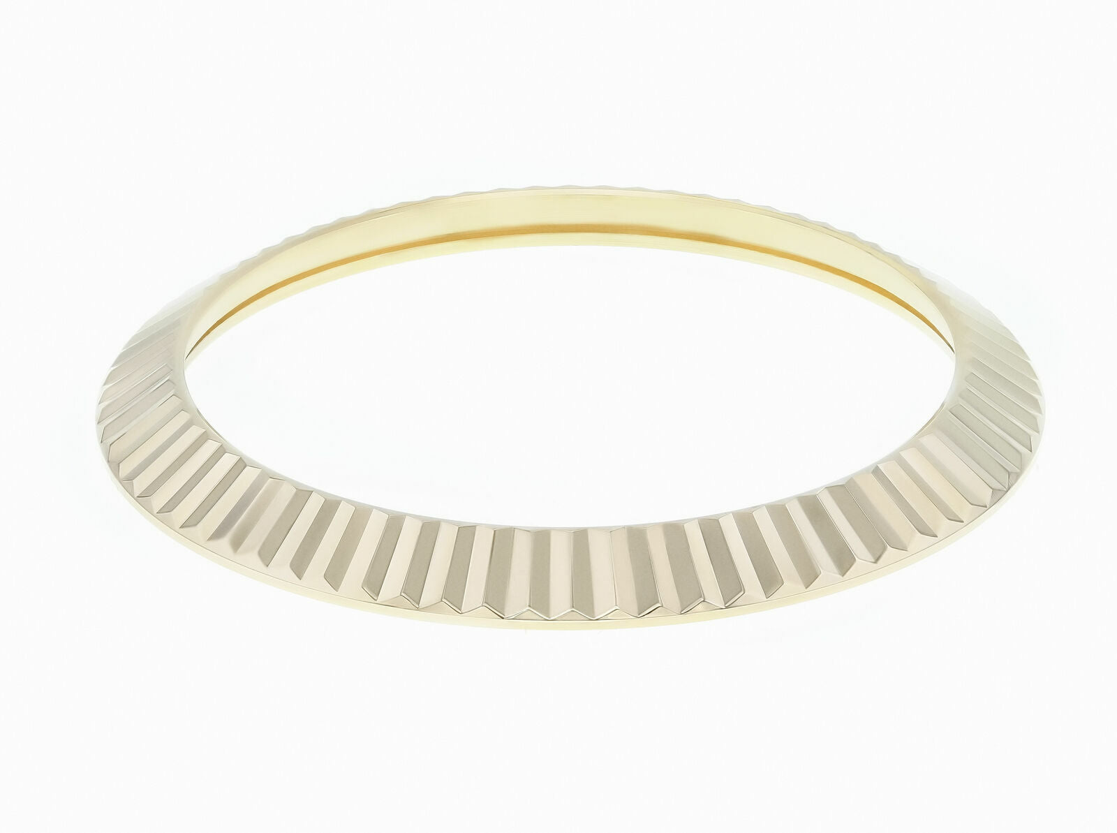 18KY GOLD FLUTED BEZEL FOR ROLEX 41MM PRESIDENT DAY DATE 218238, 218348, 218398