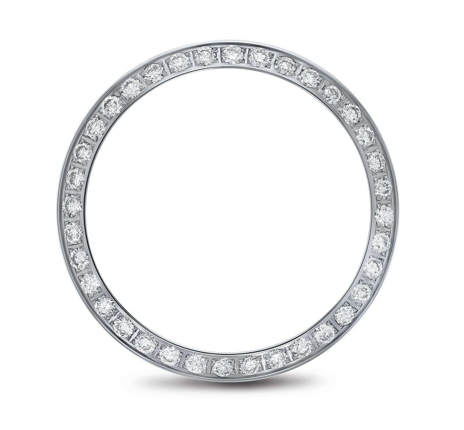 .60CT BEAD SET DIAMOND BEZEL STAINLESS STEEL FOR ROLEX 24MM NO DATE 67180, 67230