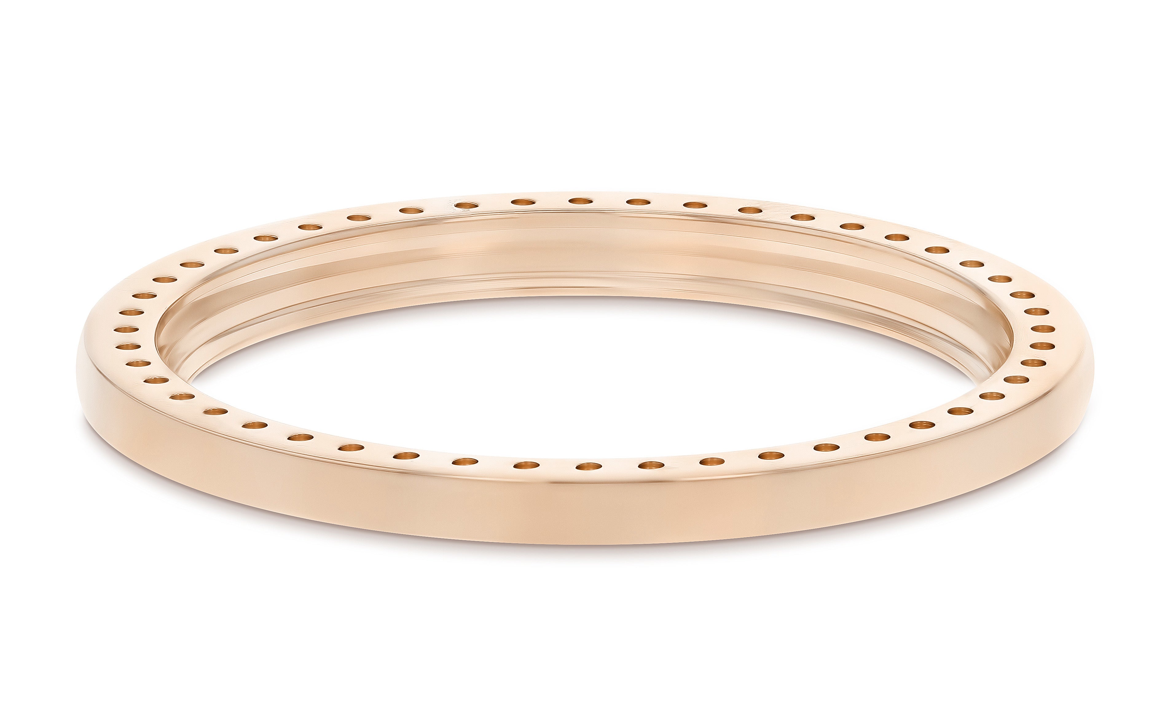 (Z-1524 - RNM)ROSE GOLD 18K MIDSIZE 1CT BEAD SET DIAMOND BEZEL WITH DOUBLE CUT INSIDE FOR ROLEX 31MM