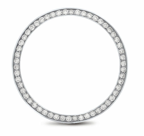 .85CT BEAD SET STEEL DIAMOND BEZEL FOR ROLEX 17824, 68240, 68274, 78240, 78274