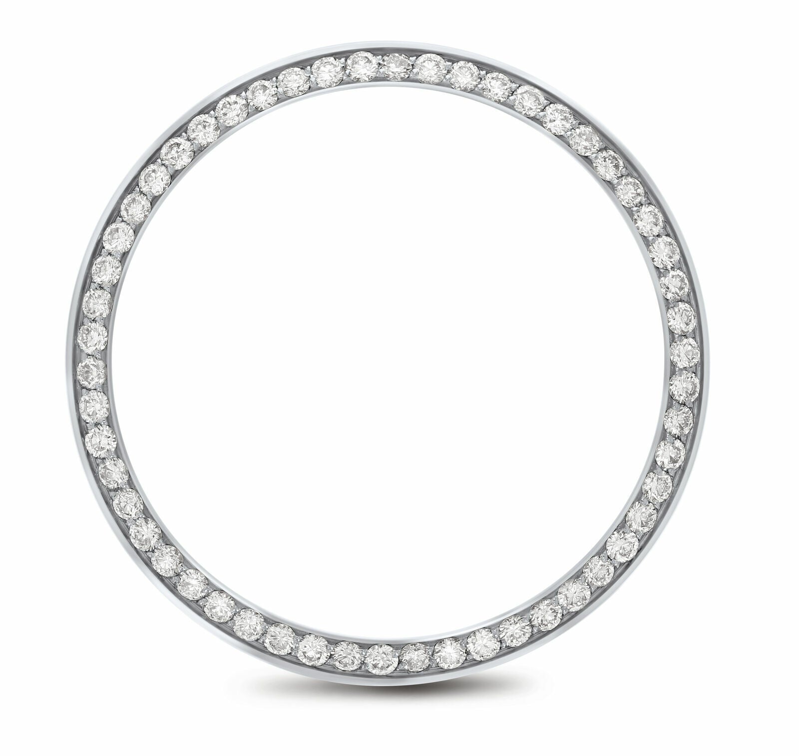 .85CT BEAD SET STEEL DIAMOND BEZEL FOR ROLEX 17824, 68240, 68274, 78240, 78274