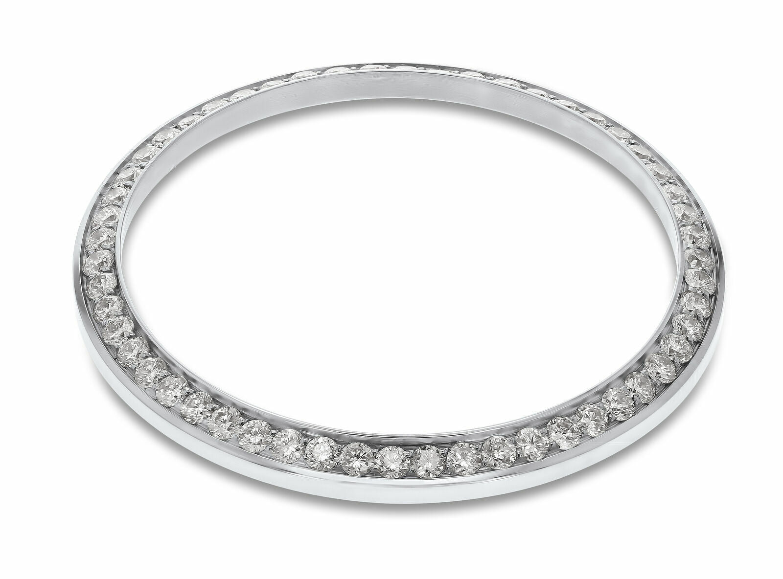 .85CT BEAD SET STEEL DIAMOND BEZEL FOR ROLEX 17824, 68240, 68274, 78240, 78274