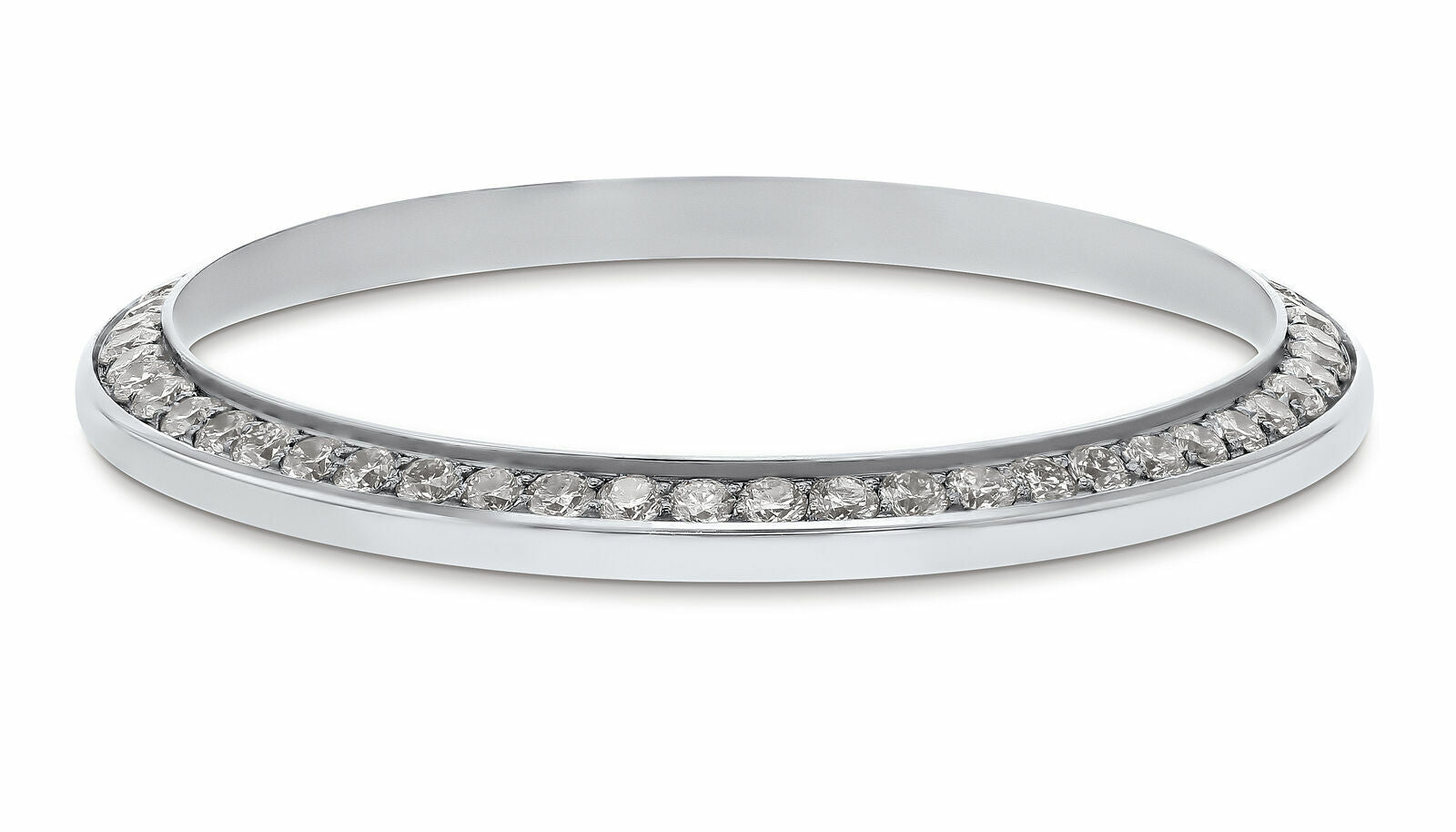 .85CT BEAD SET STEEL DIAMOND BEZEL FOR ROLEX 17824, 68240, 68274, 78240, 78274