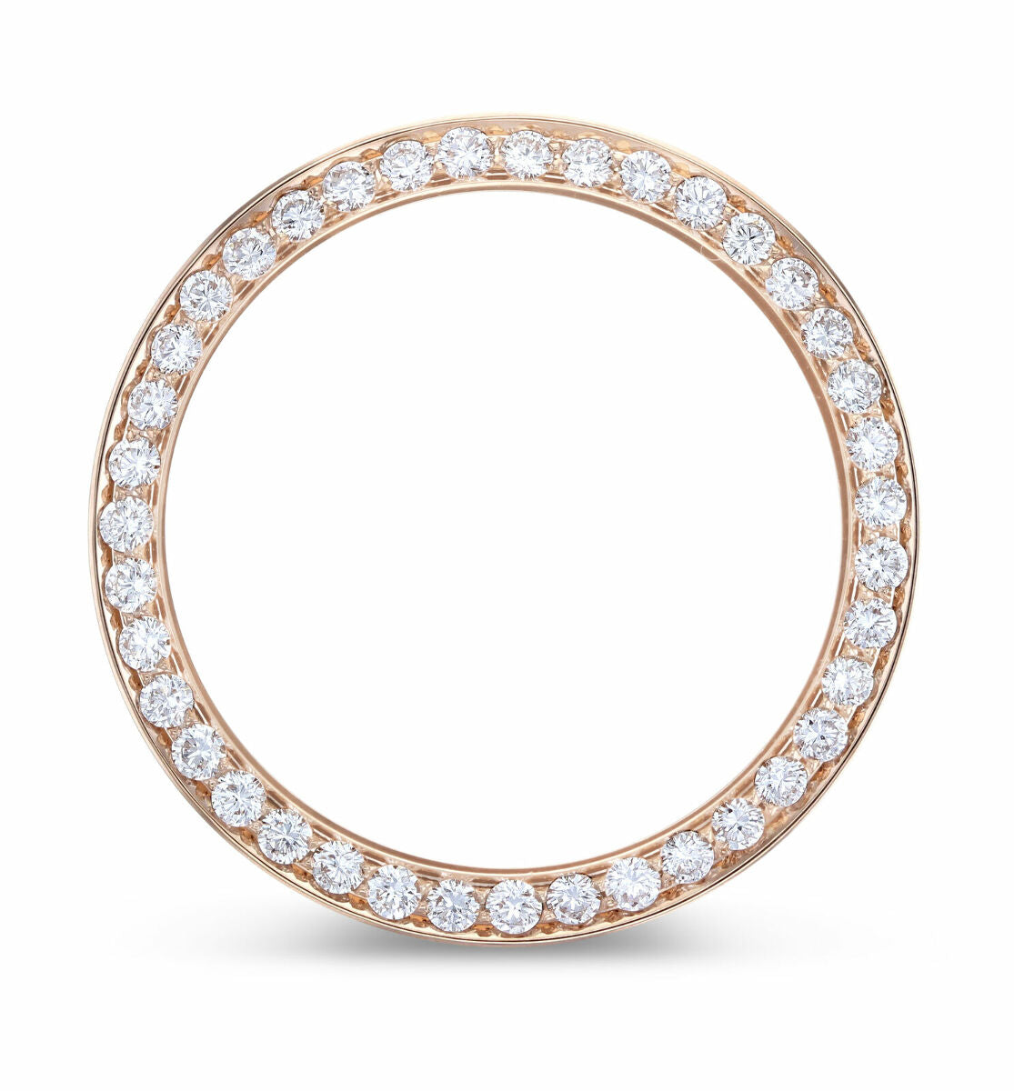 1CT BEAD SET DIAMOND BEZEL FOR ROLEX 28MM 279135, 279165, 279175 ROSE GOLD