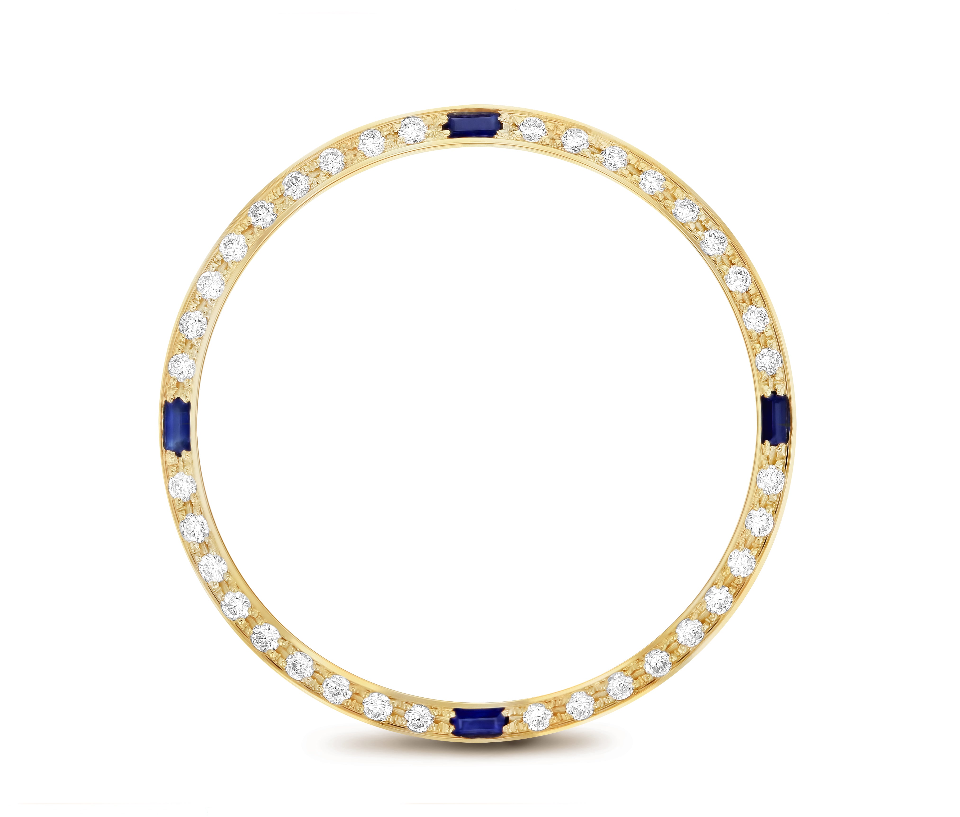 14K YELLOW GOLD .90CT BEAD NATURAL DIAMOND BEZEL ROLEX DATE 15037 15038 15238