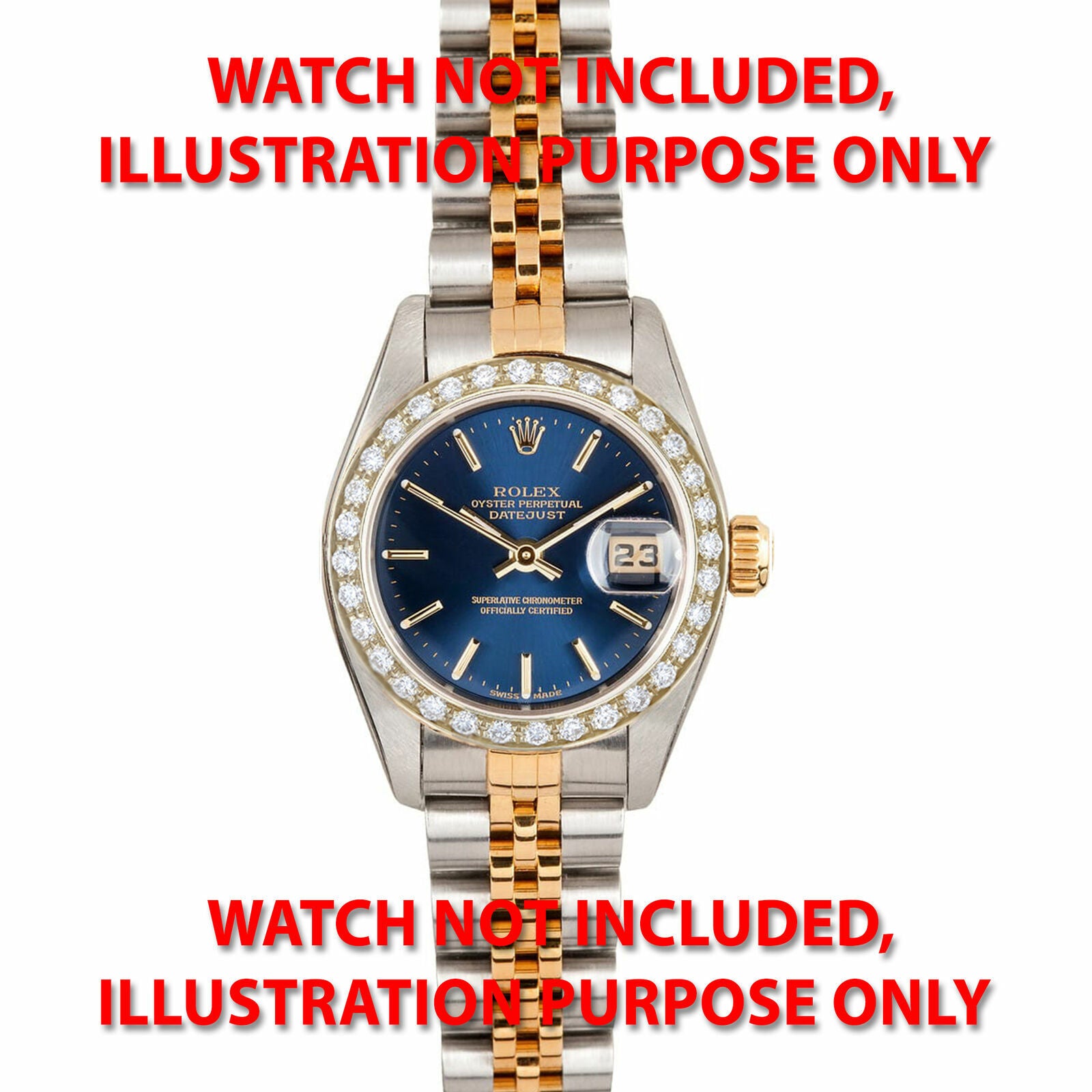 BEAD SET DIAMOND BEZEL FOR ROLEX 6516, 6517, 6519, 6916, 6917, 6919, 6927 18KY