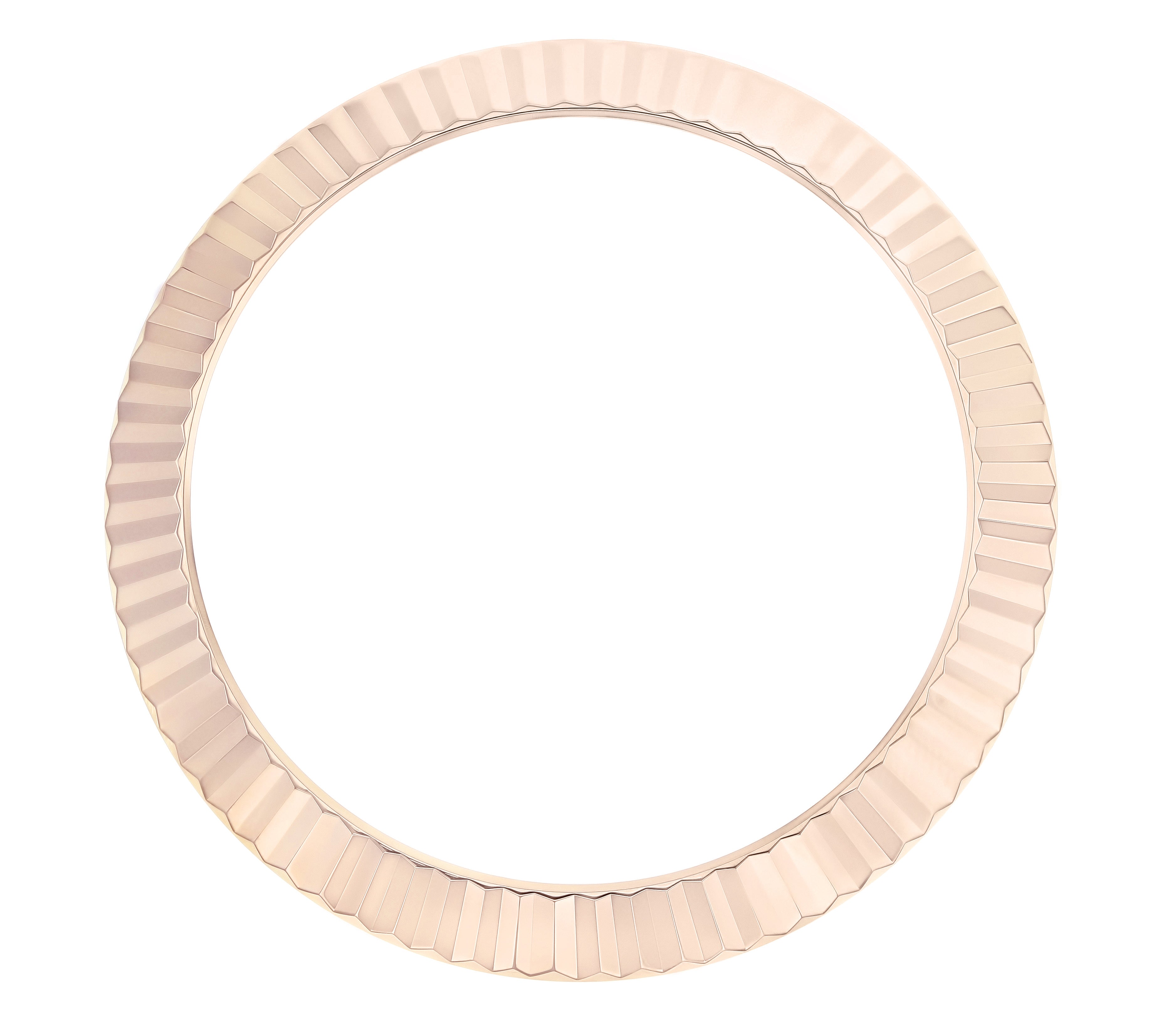 REAL 18K ROSE GOLD FLUTED BEZEL FOR ROLEX DATEJUST 41 126300, 126334, 126333