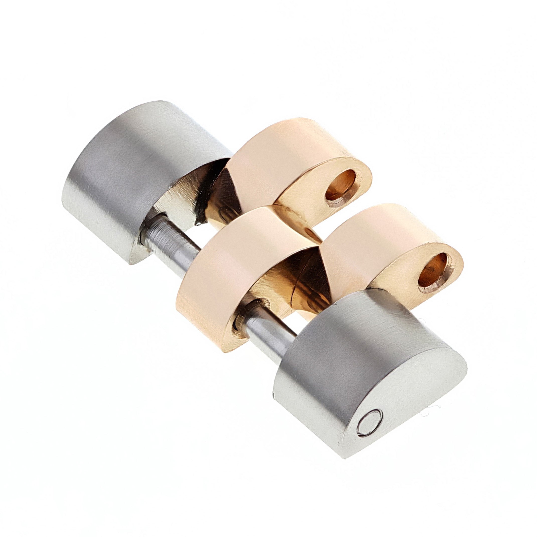 JUBILEE WATCH BAND LINK 18K/SS REAL GOLD FOR ROLEX 41MM 126301 126331 ROSE GOLD