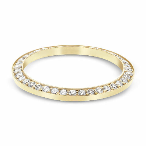 LADIES .85CT BEAD SET DIAMOND BEZEL FOR ROLEX 26MM DATEJUST, PRESIDENT YG