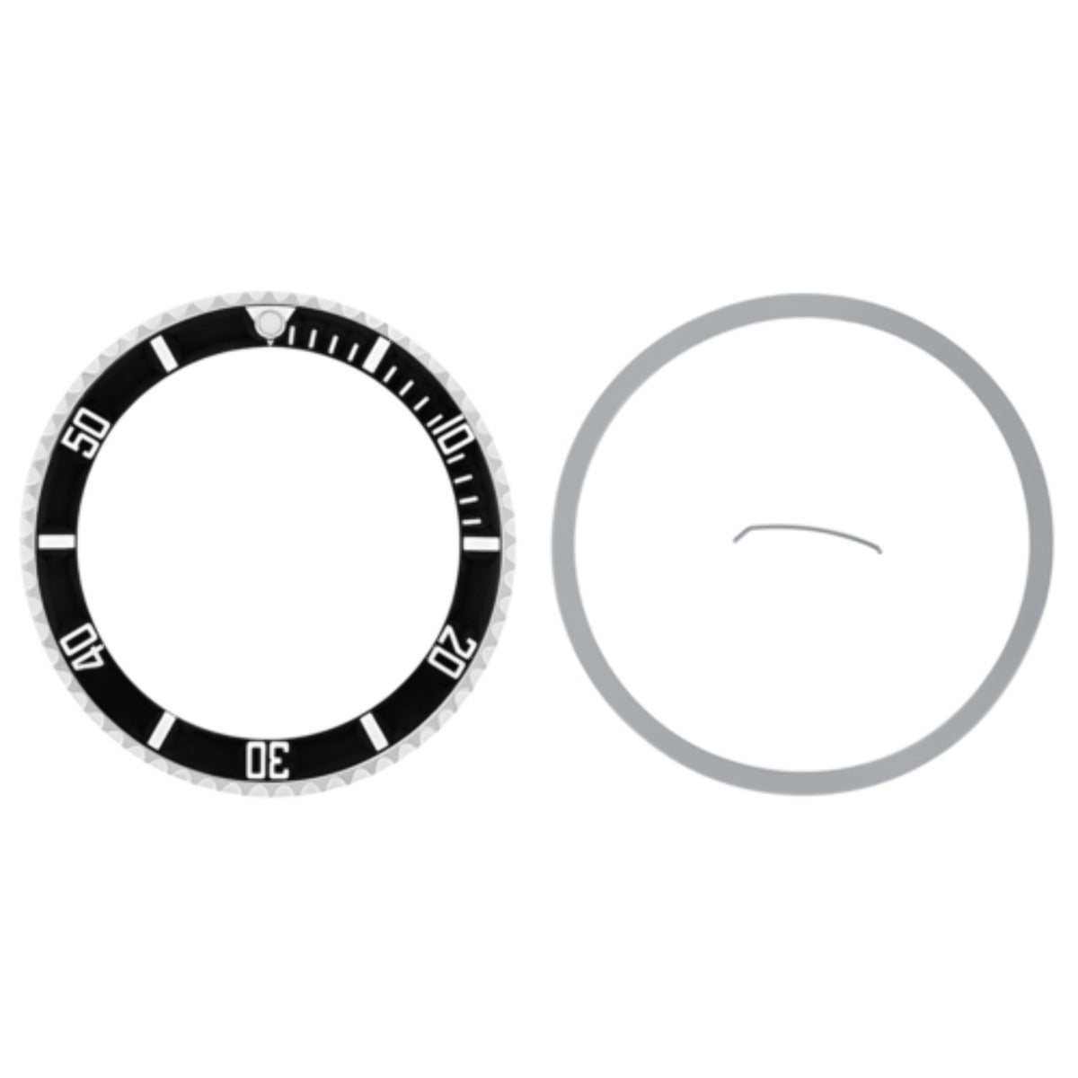 BEZEL & INSERT ROTATING KIT FOR ROLEX SUBMARINER 16610, 16800, 16808 BLACK