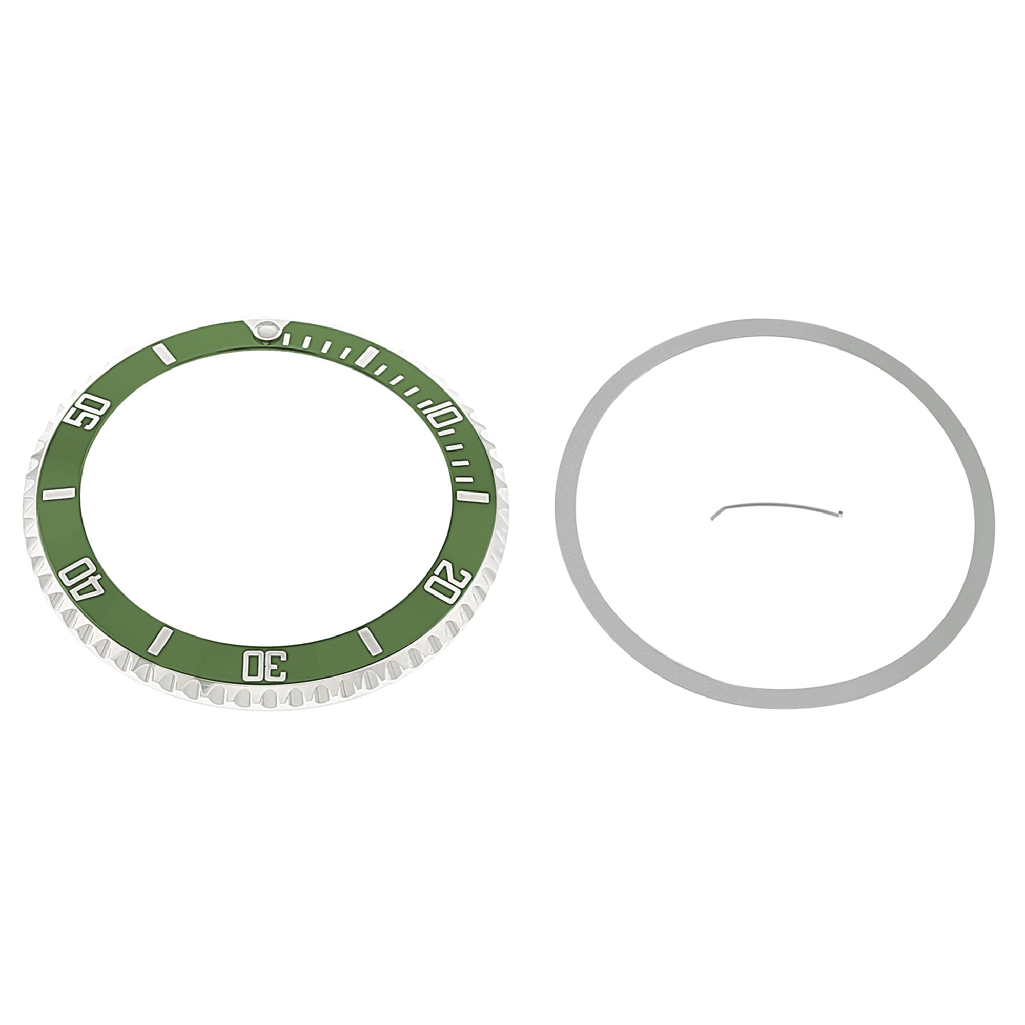 BEZEL ,INSERT FOR ROLEX SUBMARINER WATCH 16610LV, 16610 50TH ANNIVERSARY GREEN