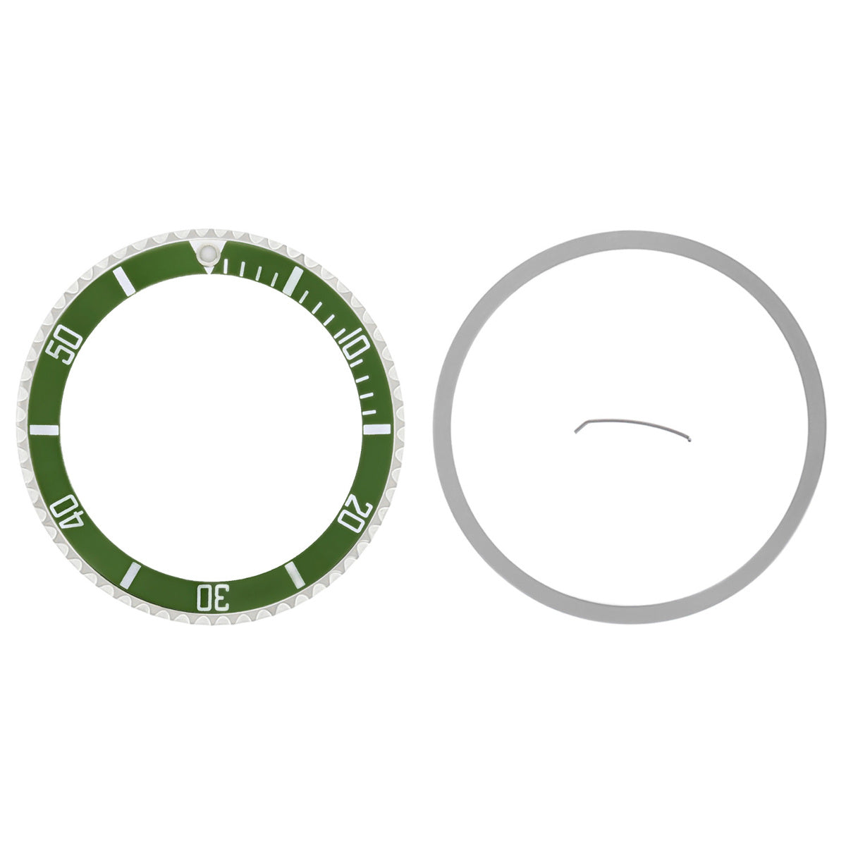 BEZEL ,INSERT FOR ROLEX SUBMARINER WATCH 16610LV, 16610 50TH ANNIVERSARY GREEN