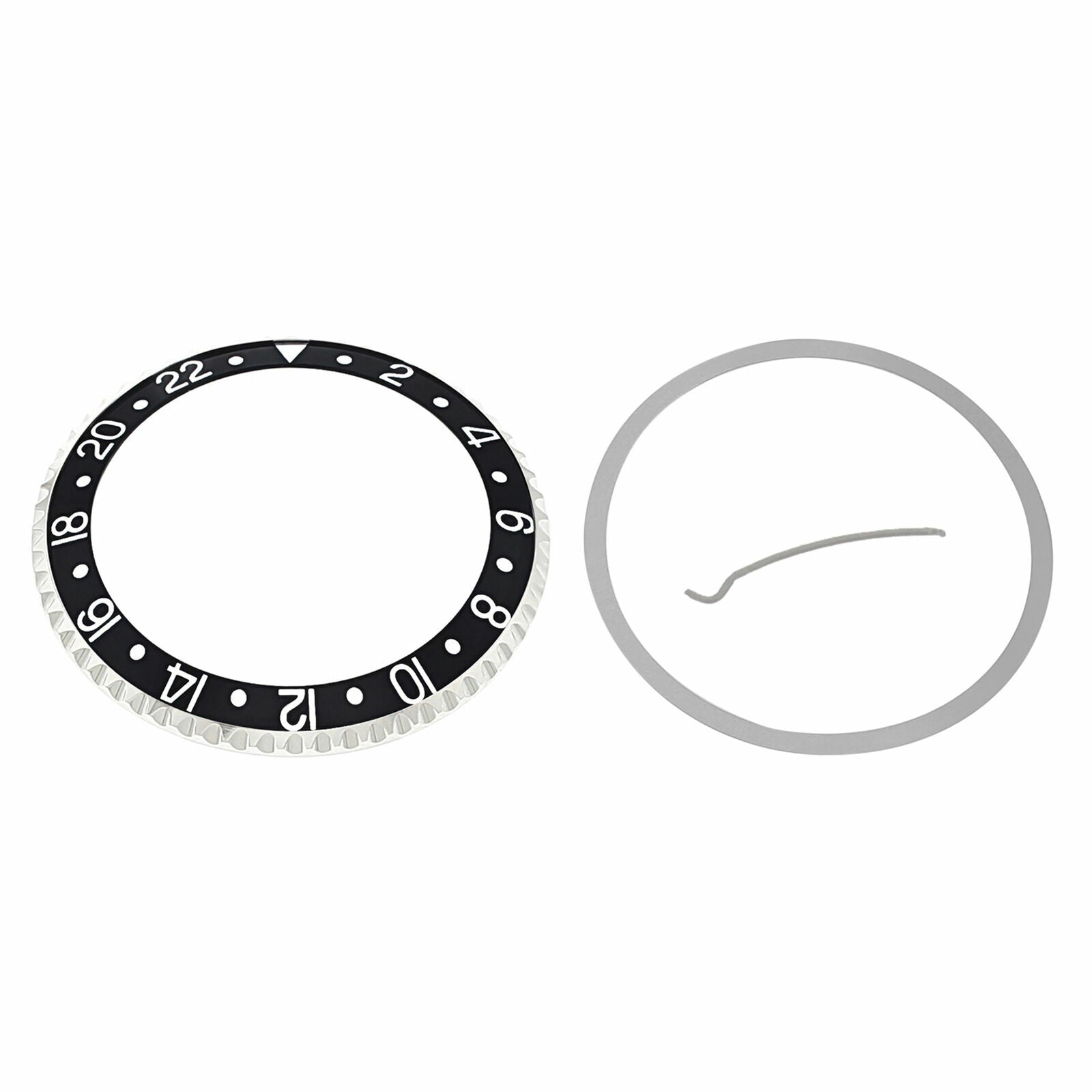 ROTATING BEZEL & INSERT FOR ROLEX GMT 16700, 16710, 16760 SAPPHIRE MODEL BLACK