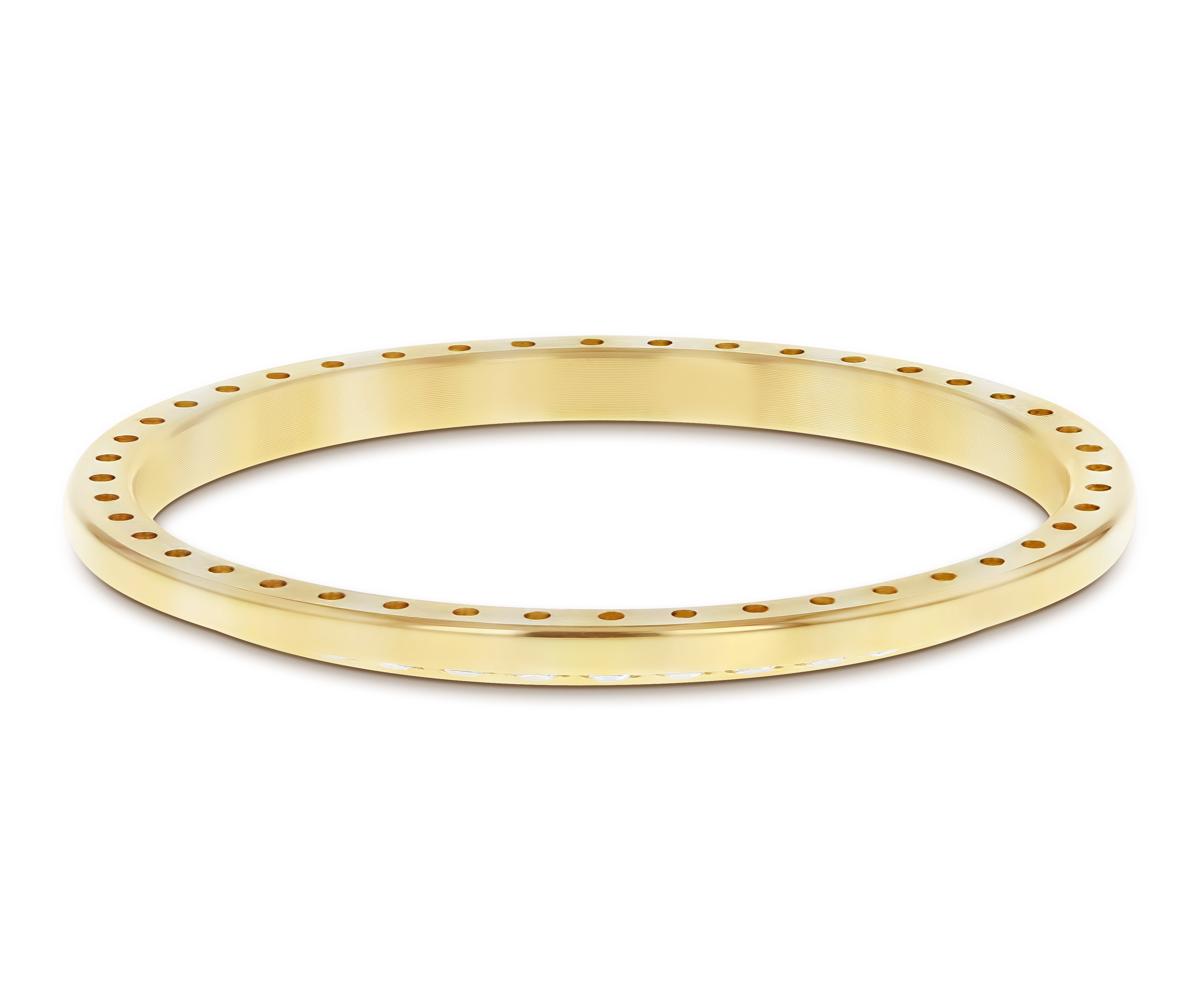 .90CT BEAD SET LAB CREATED DIAMOND BEZEL FOR ROLEX DATE 34MM WATCH YELLOW GOLD