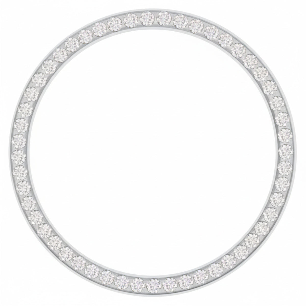 MENS 1.30 BEAD SET LAB CREATED DIAMOND BEZEL FOR ROLEX 36MM DATEJUST, PRESIDENT