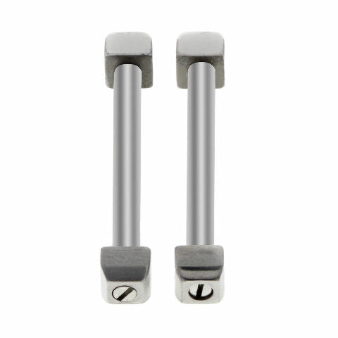 1 SET BAR SCREW CONNECTOR FOR 35MM CARTIER PASHA 2412 WATCH STAINLESS STEEL