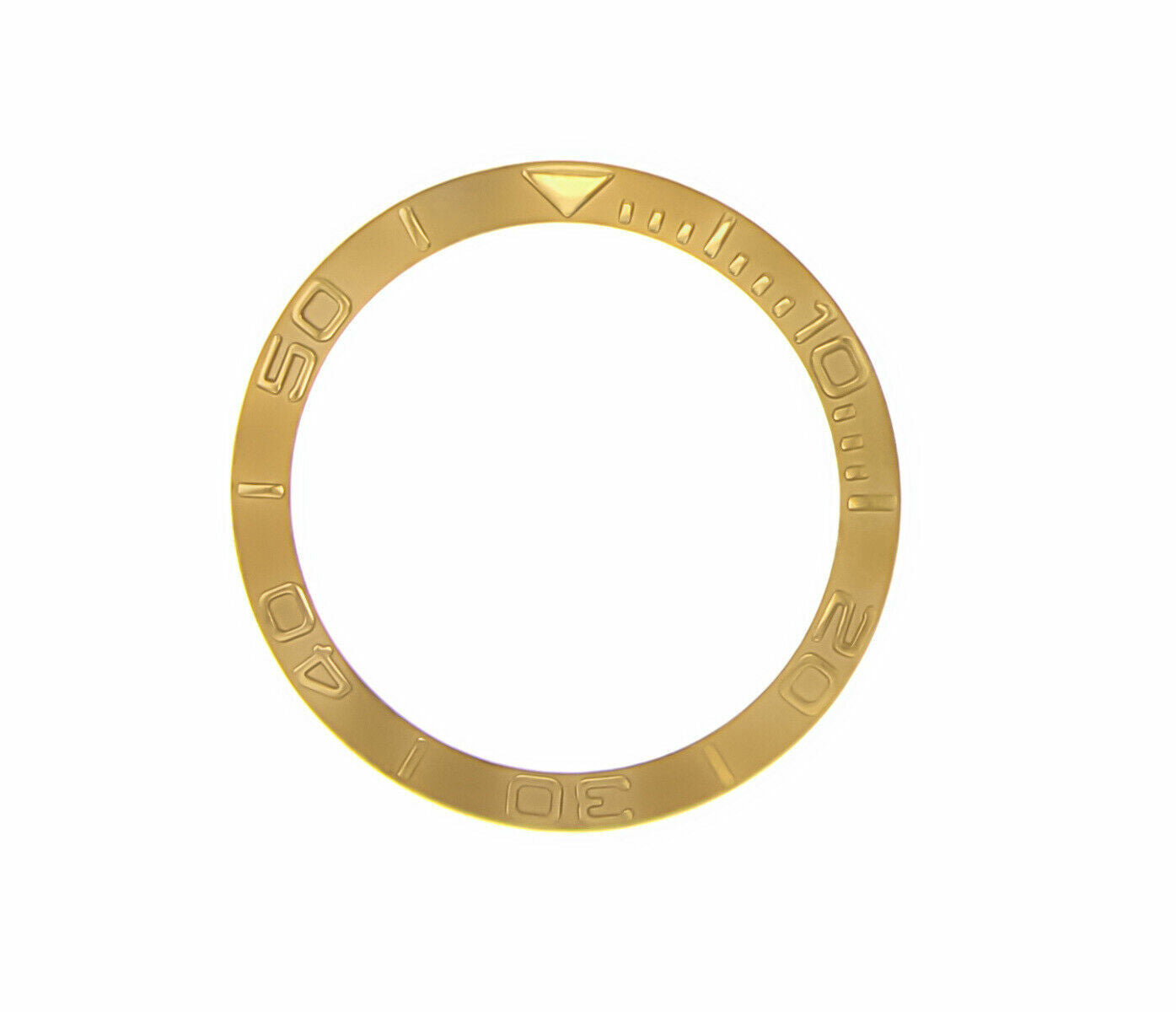 BEZEL INSERT FOR LADY 29MM CASE ROLEX YACHTMASTER 69623 69628 169623 GOLD COLOR