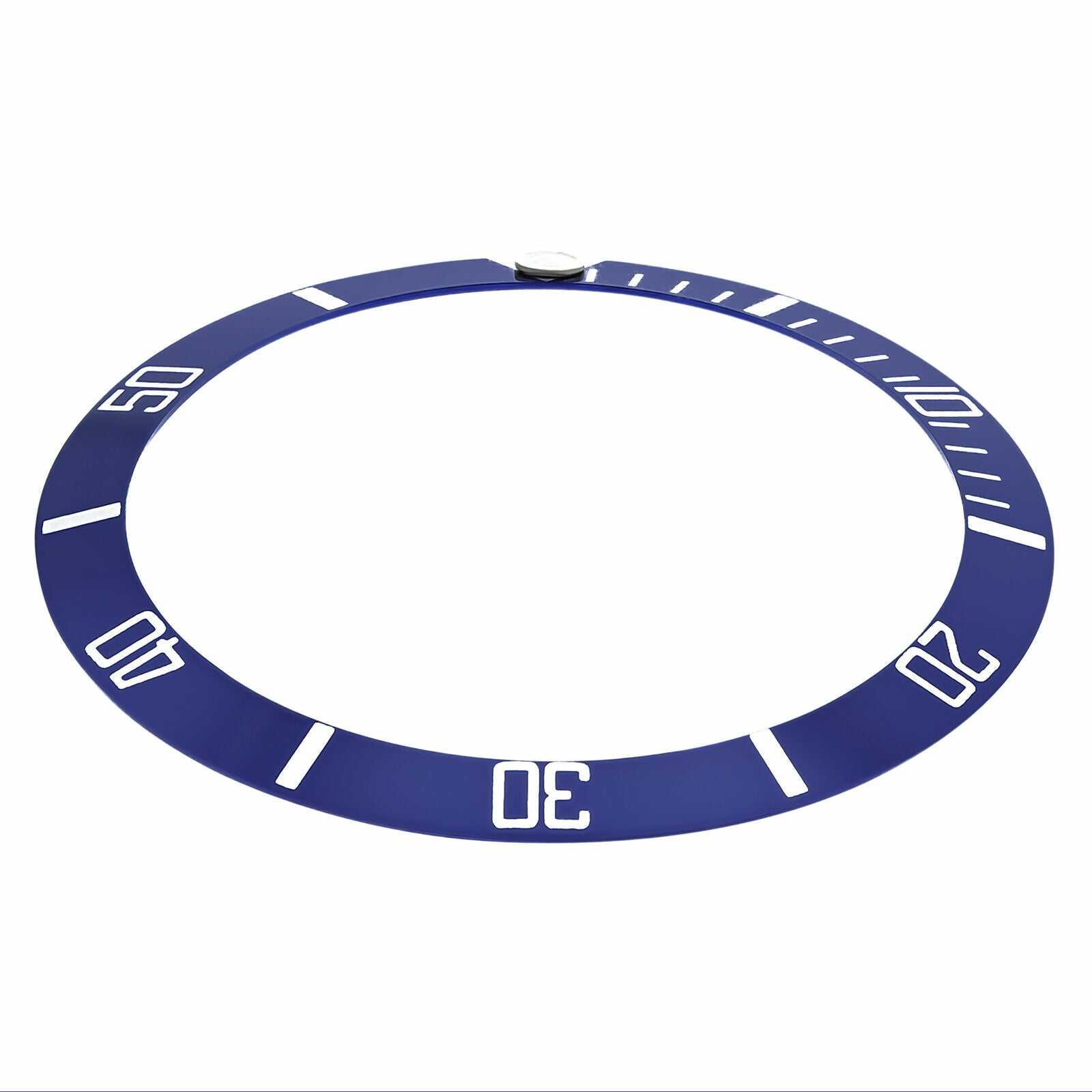 BEZEL INSERT FOR TAG HEUER OR OMEGA SEAMASTER WATCH 37MM X 32MM BLUE