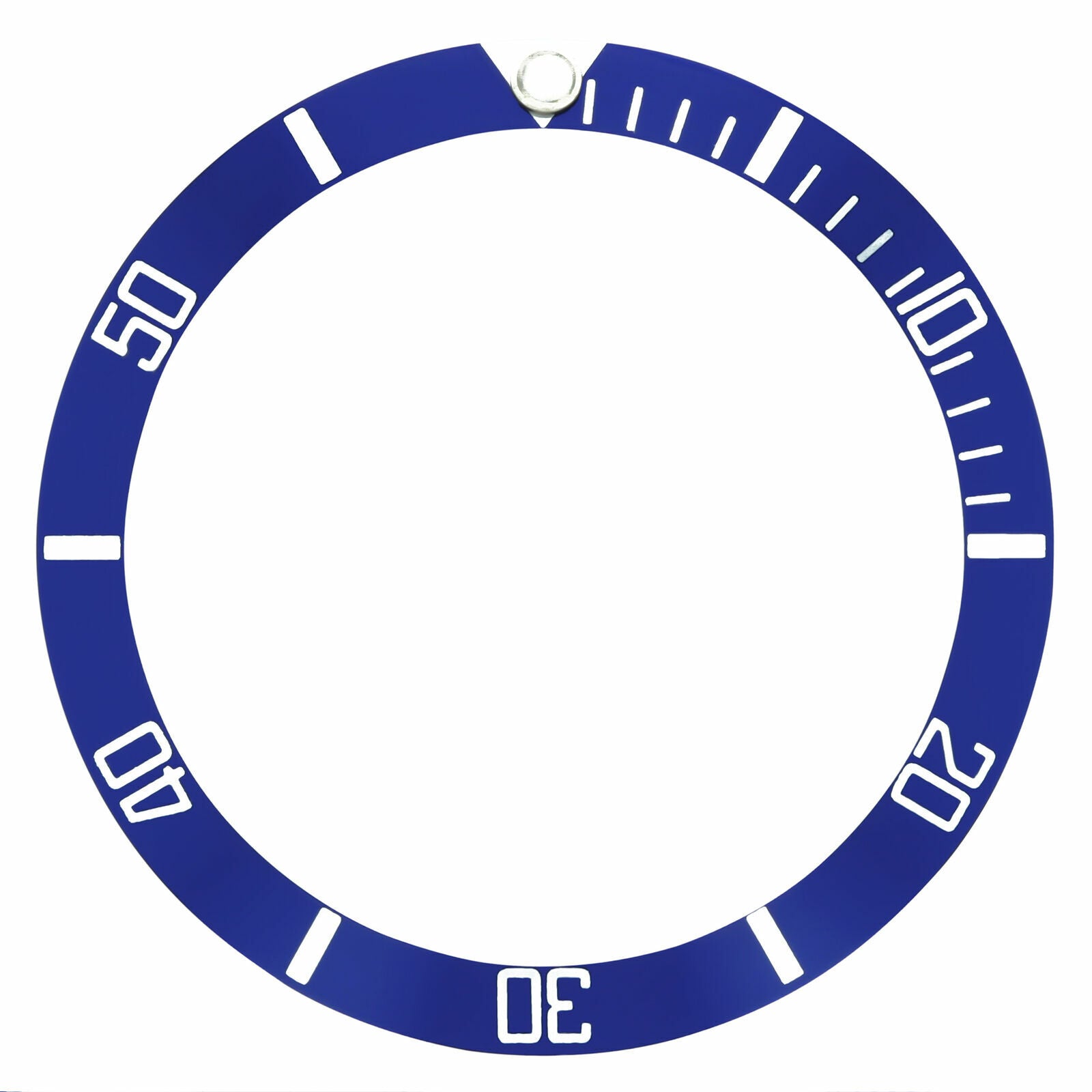 BEZEL INSERT FOR TAG HEUER OR OMEGA SEAMASTER WATCH 37MM X 32MM BLUE