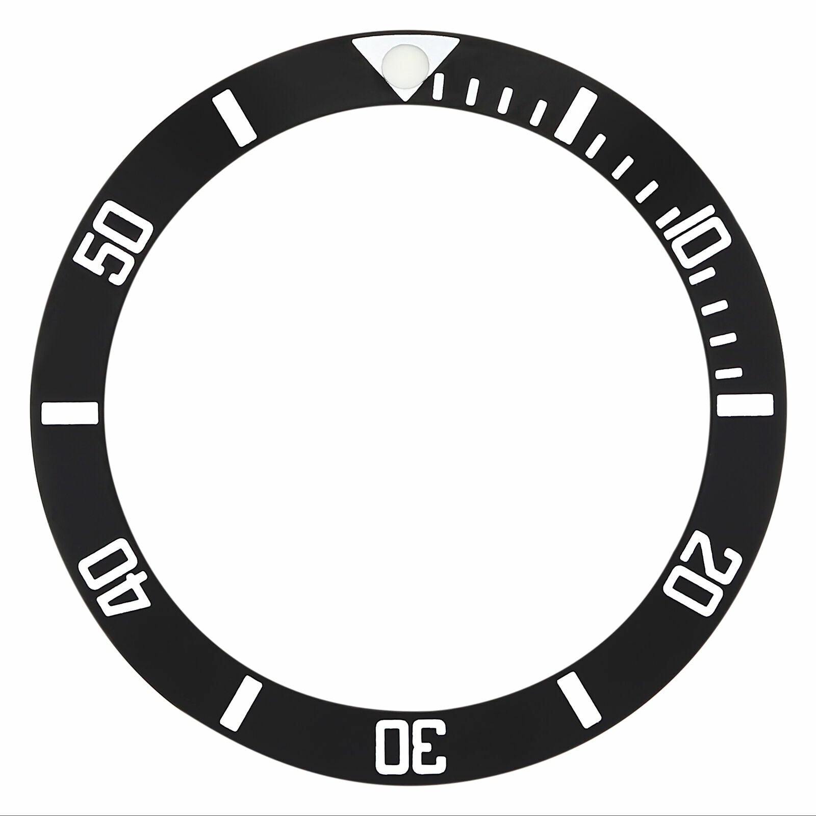 BEZEL INSERT FOR TAG HEUER OR OMEGA SEAMASTER WATCH 38 X 30 BLACK