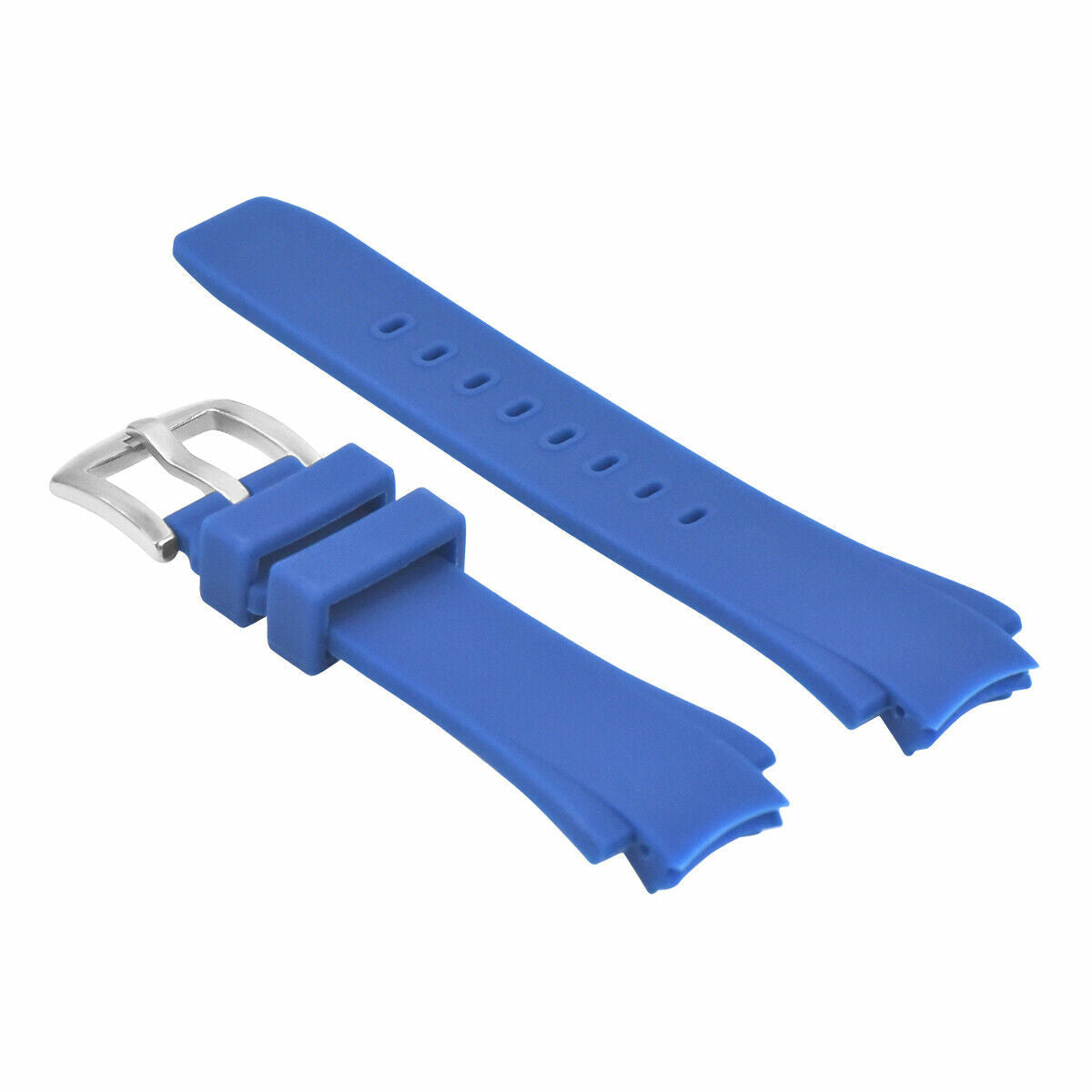 24MM RUBBER BAND STRAP FOR IWC AQUATIMER 3719, 371918 WATCH FAMILY CHRONO BLUE