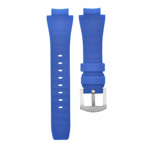 24MM RUBBER BAND STRAP FOR IWC AQUATIMER 3719, 371918 WATCH FAMILY CHRONO BLUE