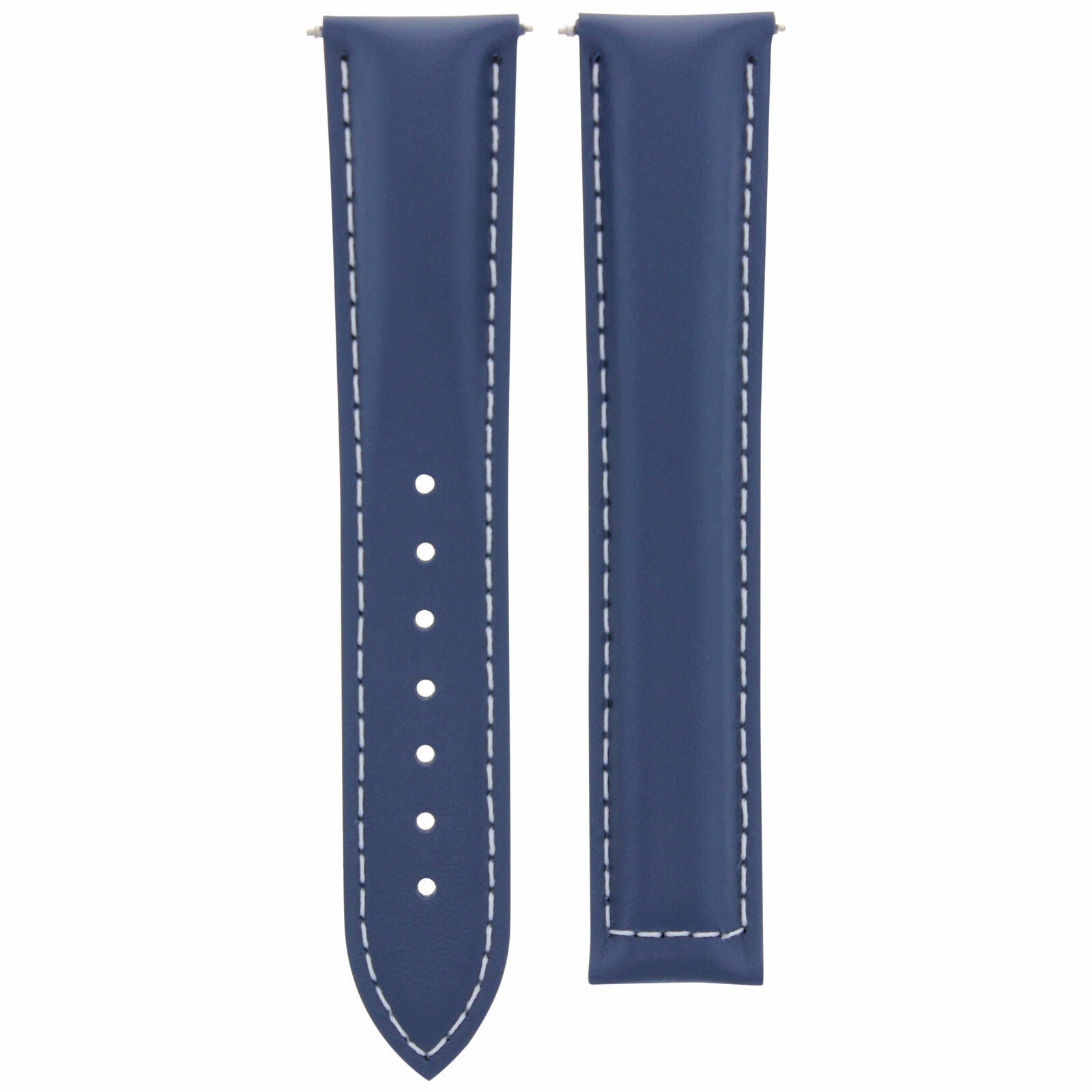 1816MM LEATHER STRAP BAND FOR OMEGA SEAMASTER PLANET SPEEDMASTER MOON BLUE WS
