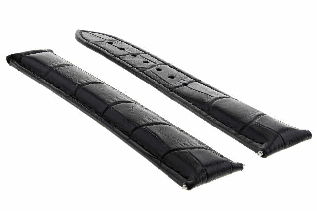 18MM LEATHER WATCH STRAP BAND FOR 39MM OMEGA SPEEDMASTER REDUCED 3539.50 BLACK