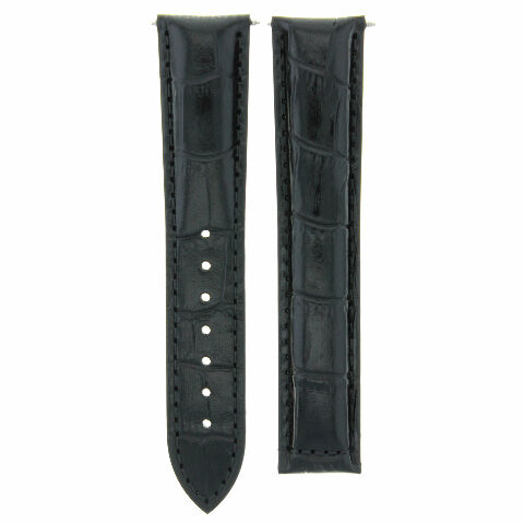 18MM LEATHER WATCH STRAP BAND FOR 39MM OMEGA SPEEDMASTER REDUCED 3539.50 BLACK