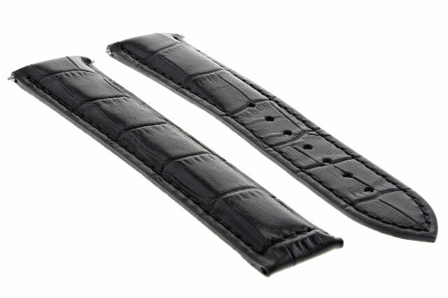 18MM LEATHER WATCH STRAP BAND FOR 39MM OMEGA SPEEDMASTER REDUCED 3539.50 BLACK
