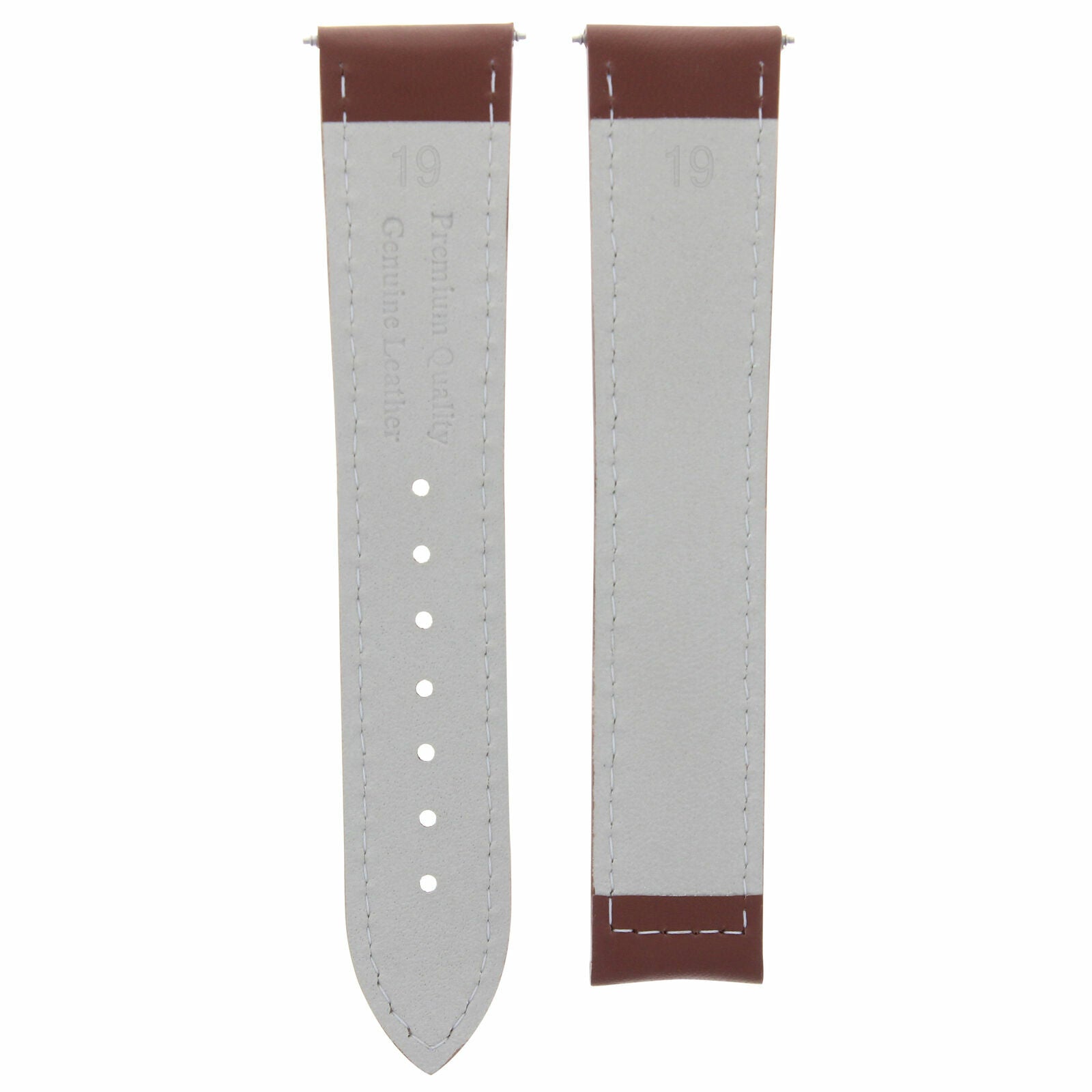 19/16MM LEATHER STRAP WATCH BAND FOR OMEGA SPEEDMASTER MOON SEAMASTER TAN WS
