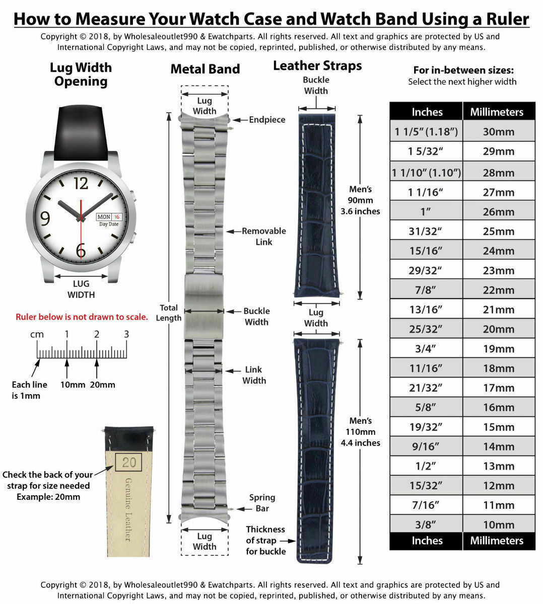 LEATHER WATCH BAND STRAP 20MM FOR TAG HEUER CARRERA PERFORATED BLACK BLUE STITCH