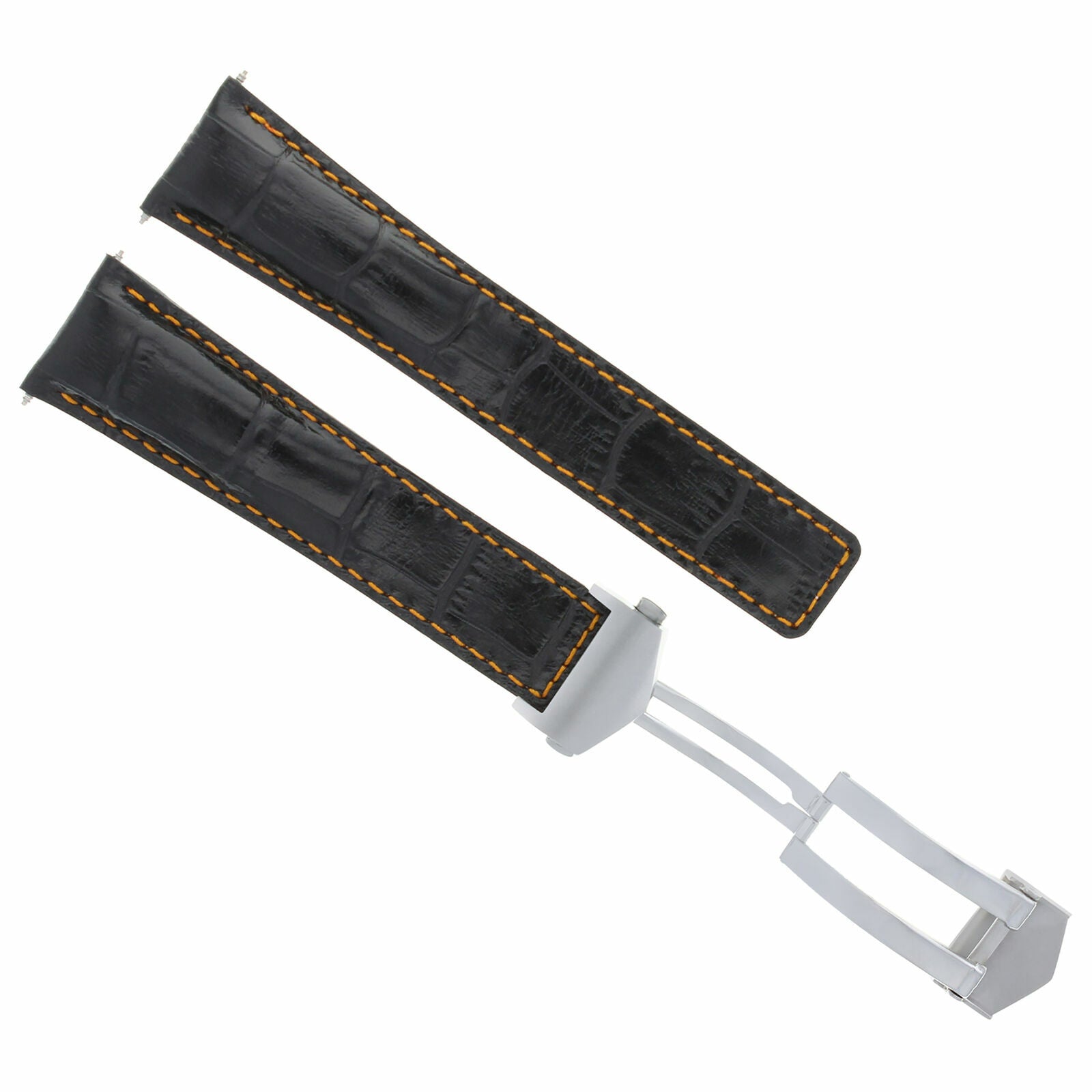 20MM LEATHER BAND STRAP FOR TAG HEUER CARRERA 1887 BLACK OS 9TC FC5037-39-42 TQ