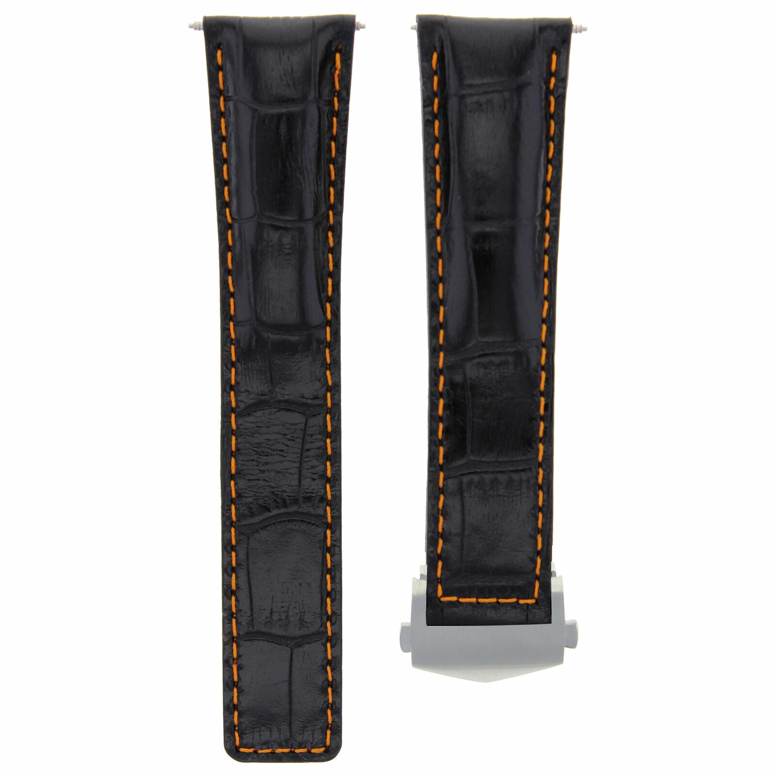 22MM LEATHER BAND STRAP FOR TAG HEUER CARRERA MONACO BLACK OS FIT FC5037-39-41