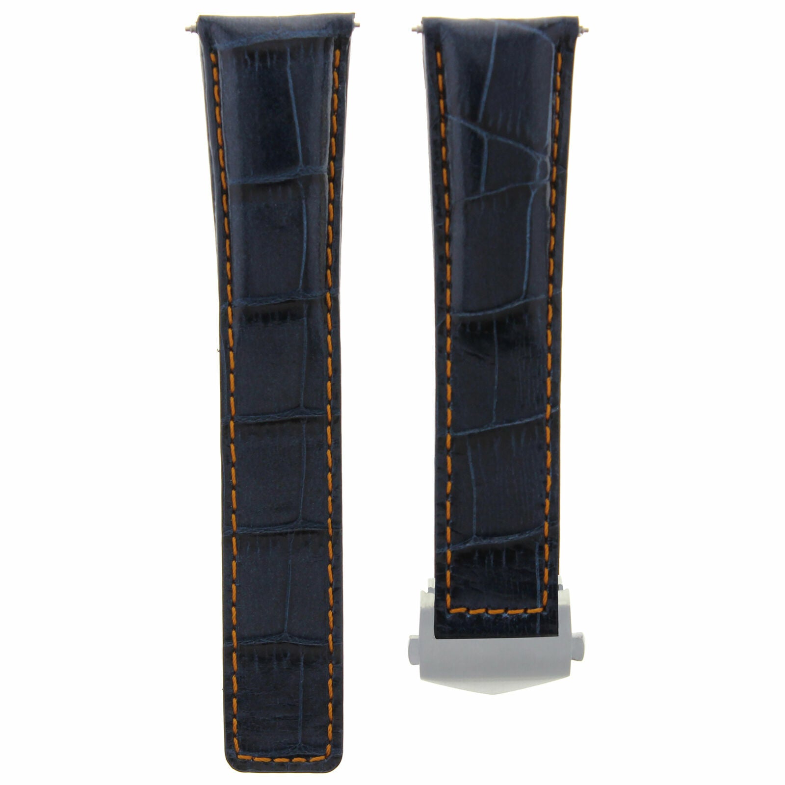 22MM LEATHER BAND STRAP FOR TAG HEUER CARRERA CHRONO BLUE OS FIT FC-5037-39-41