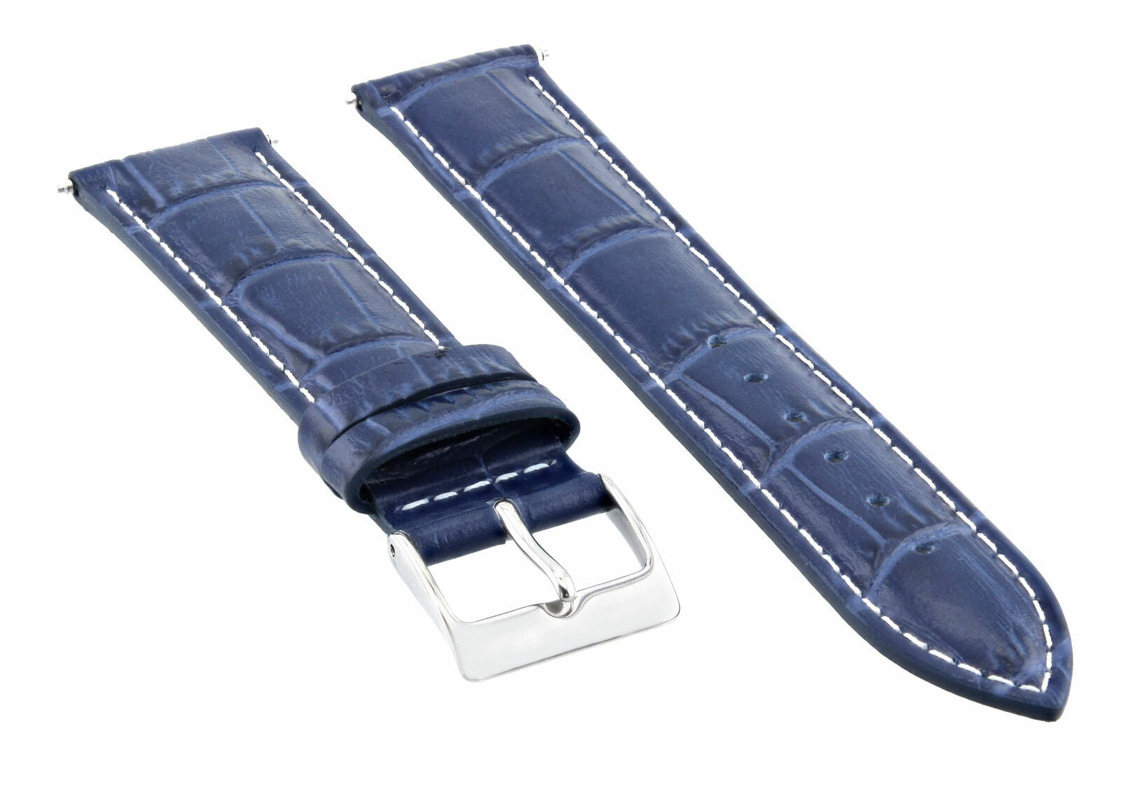 18MM/16MM ITALIAN LEATHER WATCH STRAP BAND FOR FRANCK MULLER 5850 WATCH BLUE WS
