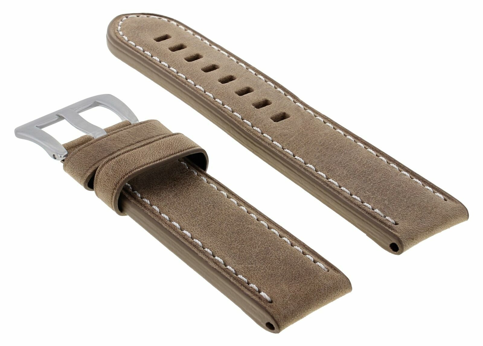 22MM LEATHER STRAP WATCH BAND FOR BREITLING NAVITIMER COLT CHRONOMAT SAND WS