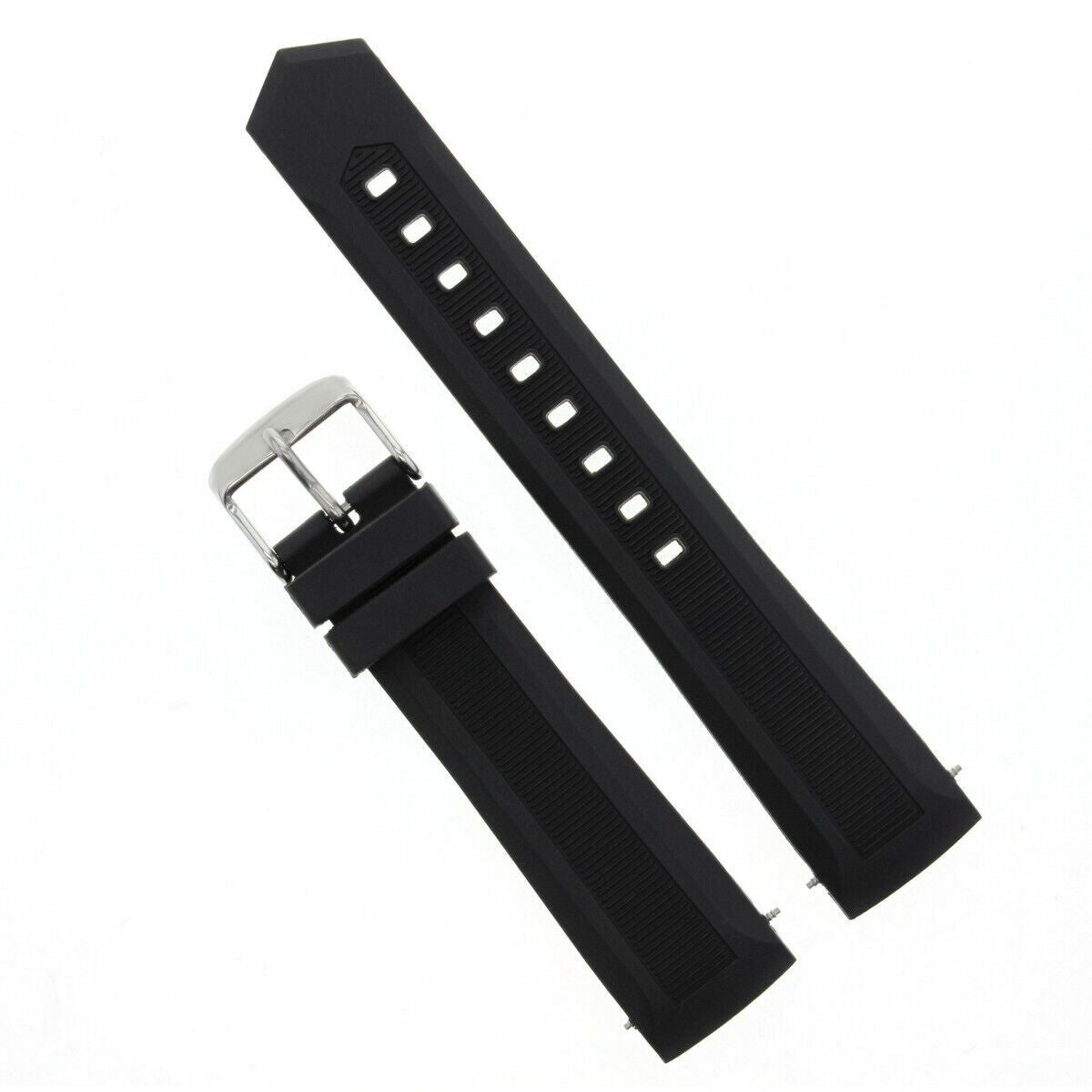 CURVED END FOR TAG HEUER 20MM RUBBER STRAP BAND CAF2111 AQUARACER CAF101E CAF2110