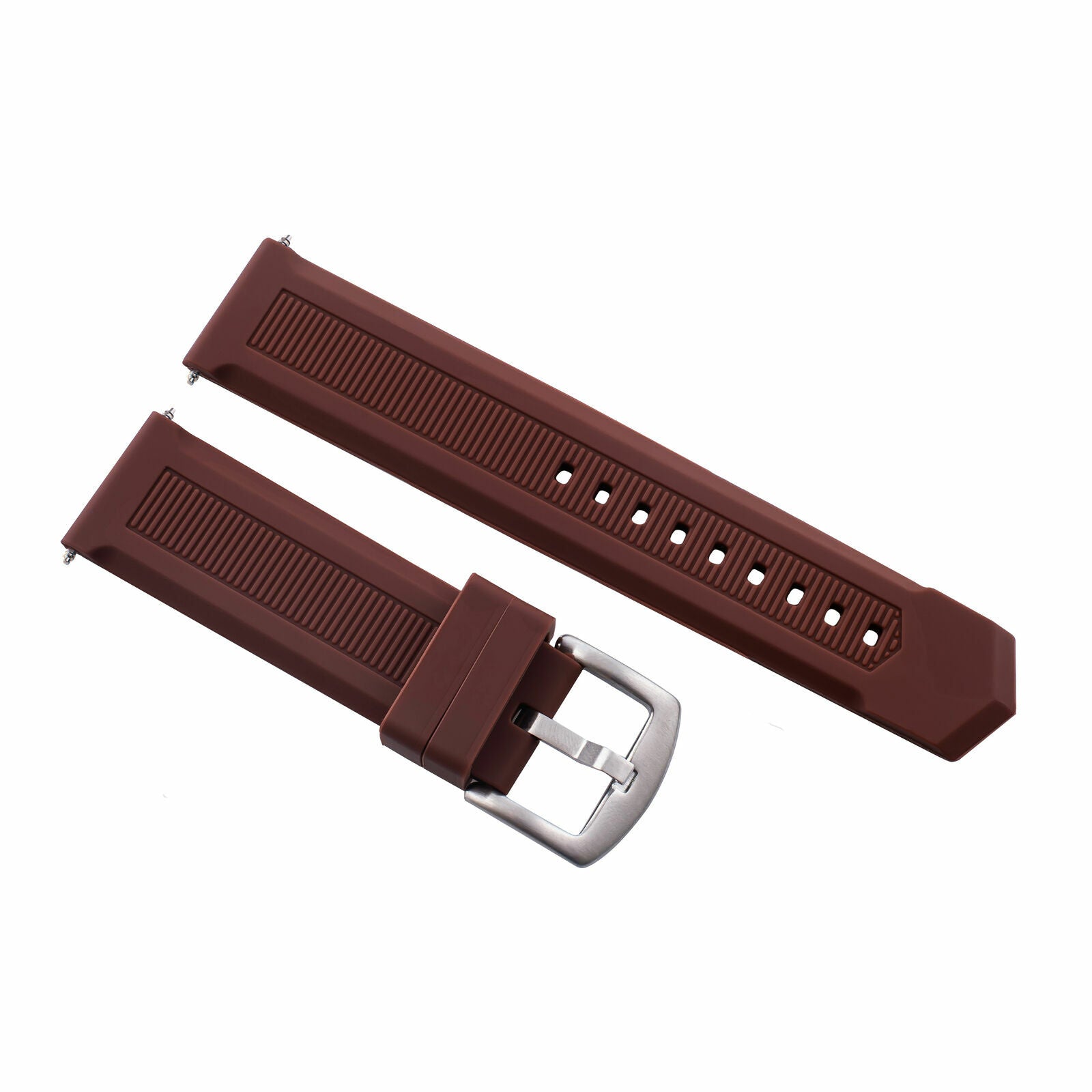 18MM RUBBER WATCH STRAP BAND FOR TAG HEUER F1 FORMULA AQUARACER WATCH BROWN