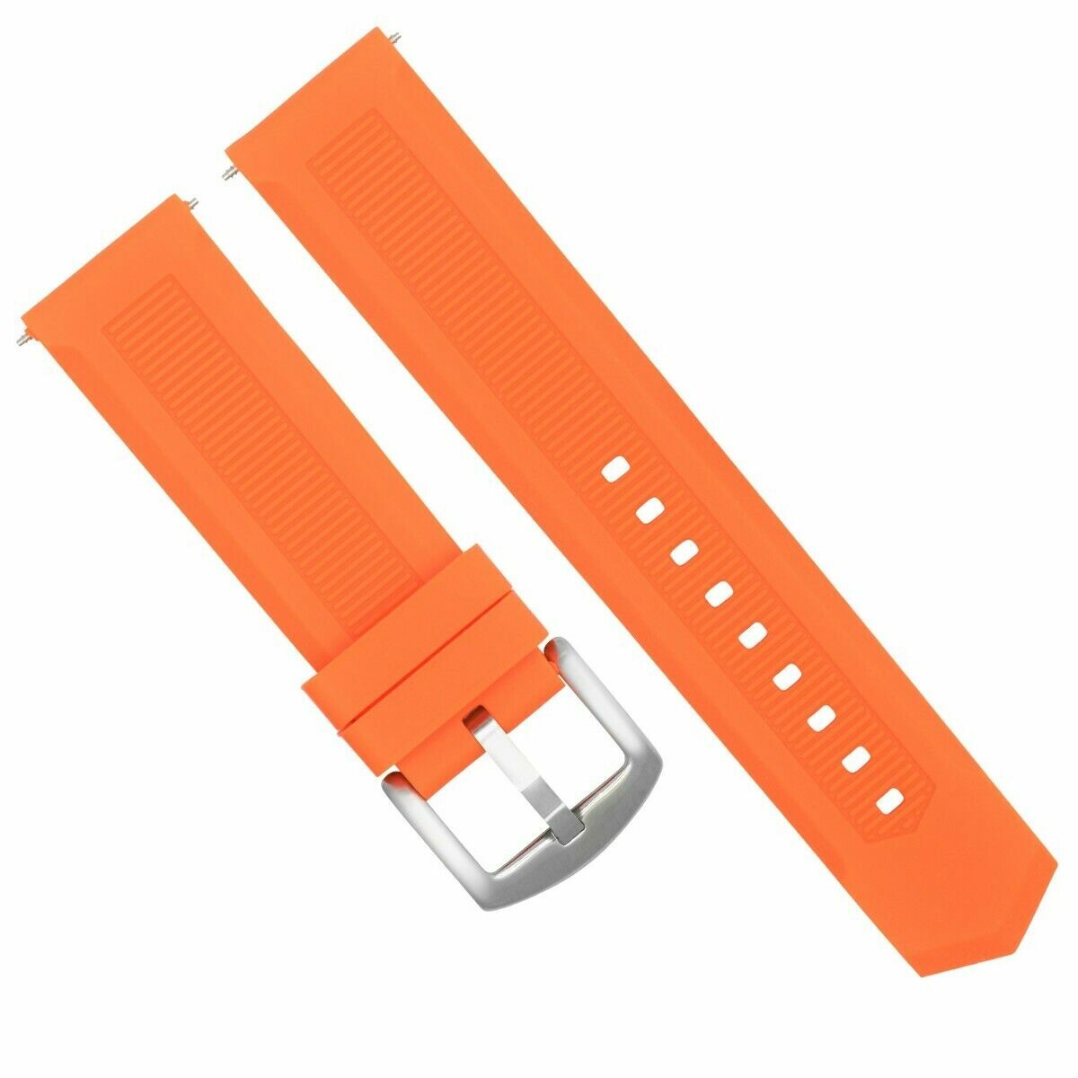 18MM RUBBER WATCH STRAP BAND FOR BREITLING PILOT COLT SUPEROCEAN AVENGER ORANGE