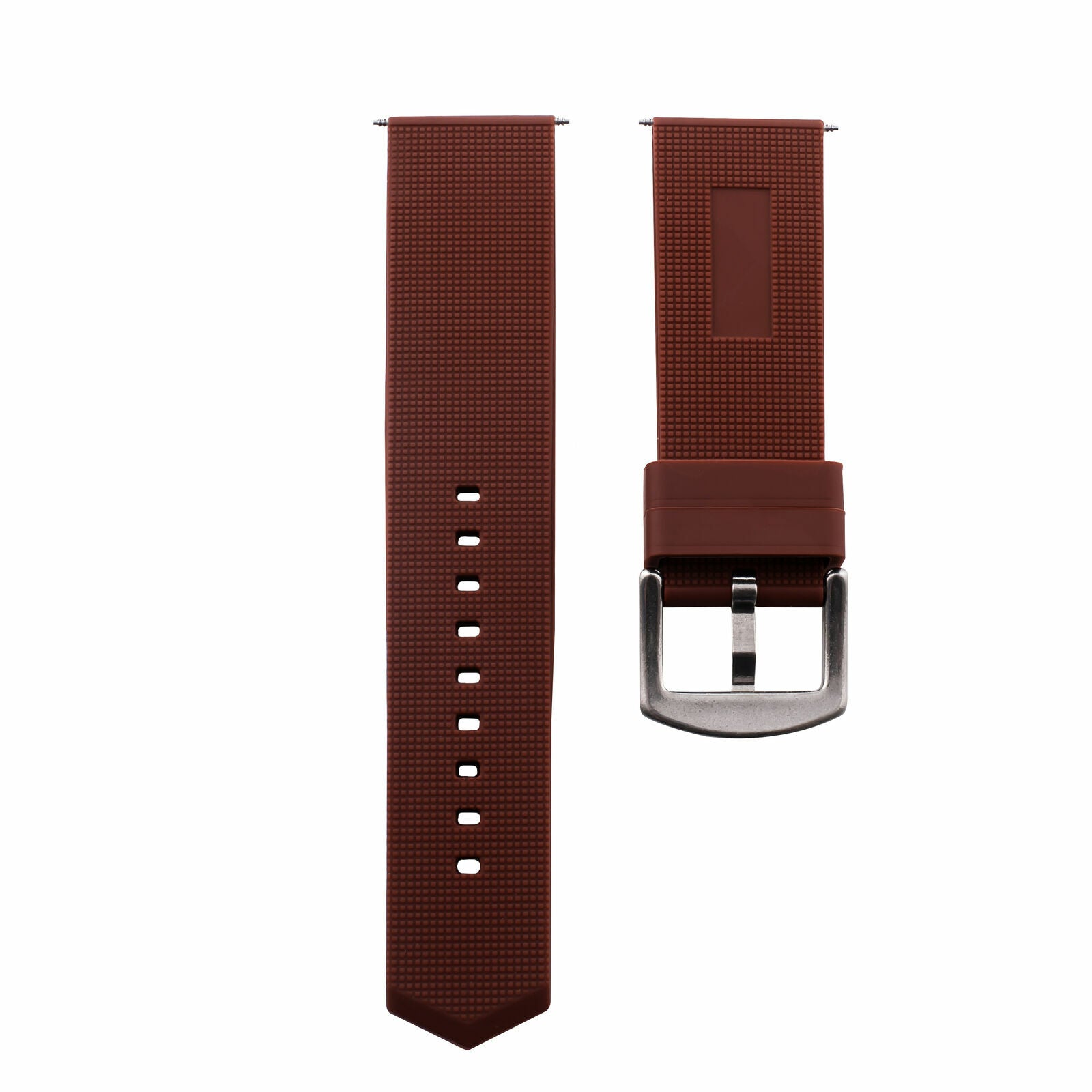 20MM RUBBER BAND STRAP FOR TAG HEUER F1 FORMULA AQUARACER CAF1112, WAB2011 BROWN