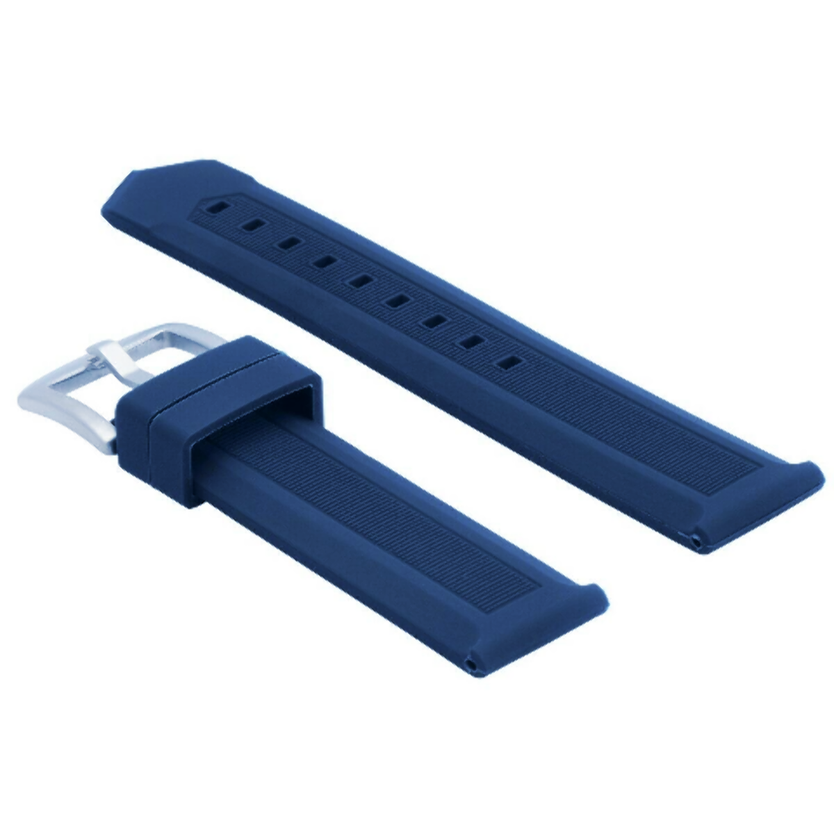 22MM RUBBER WATCH BAND STRAP FOR TAG HEUER FORMULA F-1 AQUARACER CAZ1014 BLUE