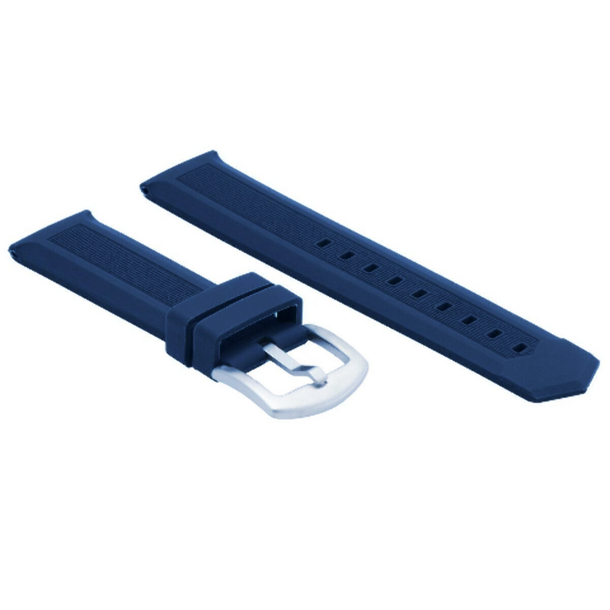 22MM RUBBER WATCH BAND STRAP FOR TAG HEUER FORMULA F-1 AQUARACER CAZ1014 BLUE