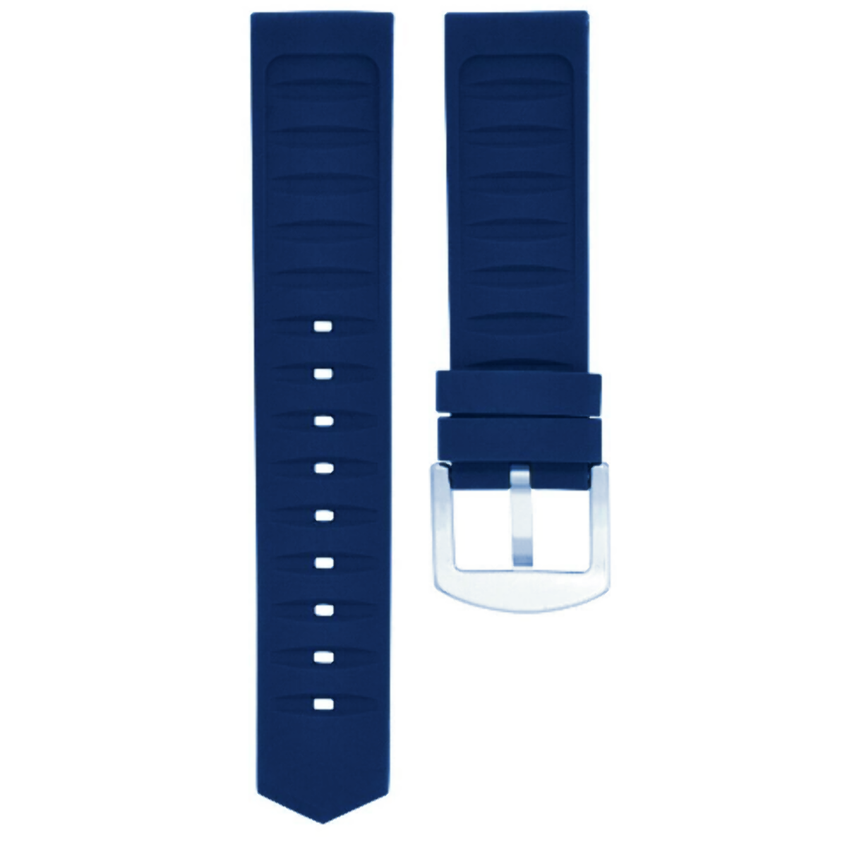 22MM RUBBER WATCH BAND STRAP FOR TAG HEUER FORMULA F-1 AQUARACER CAZ1014 BLUE