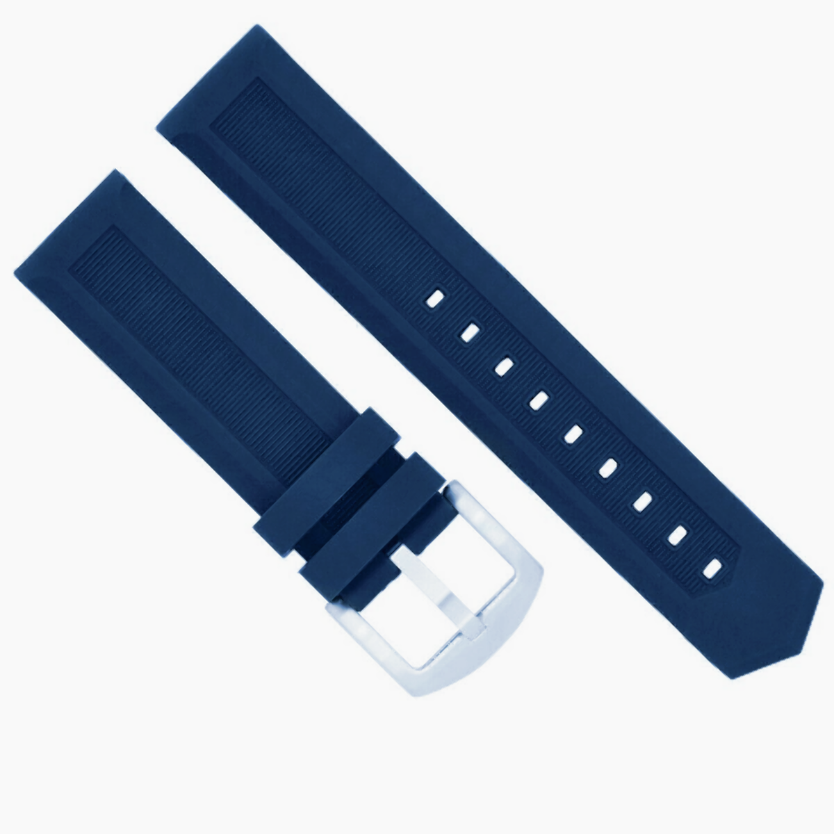 22MM RUBBER WATCH BAND STRAP FOR TAG HEUER FORMULA F-1 AQUARACER CAZ1014 BLUE