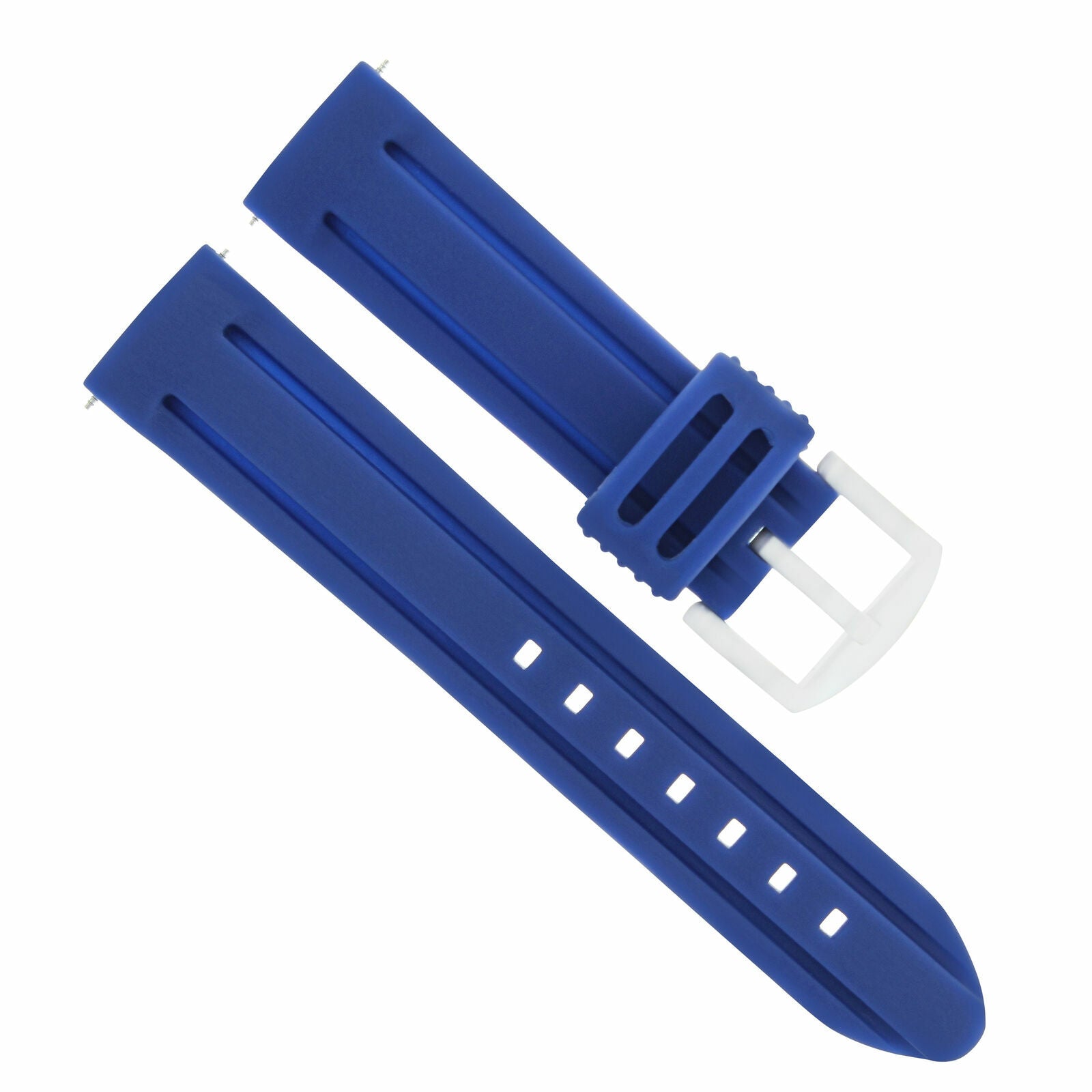 24MM RUBBER DIVER STRAP BAND FOR PAM 44MM PANERAI LUMINOR RADIOMIR GMT DARK BLUE